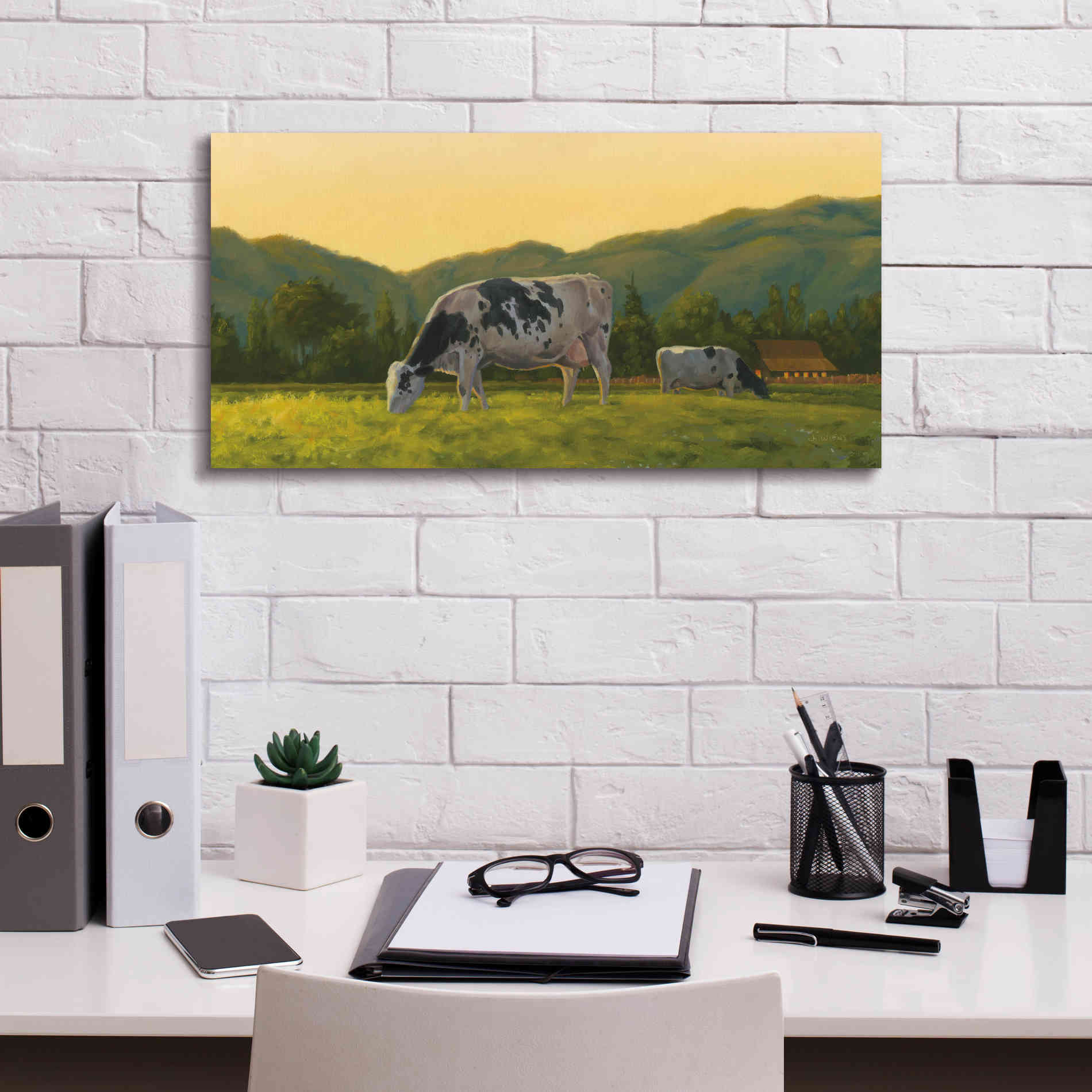 'Farm Life III' by James Wiens, Canvas Wall Art,24 x 12