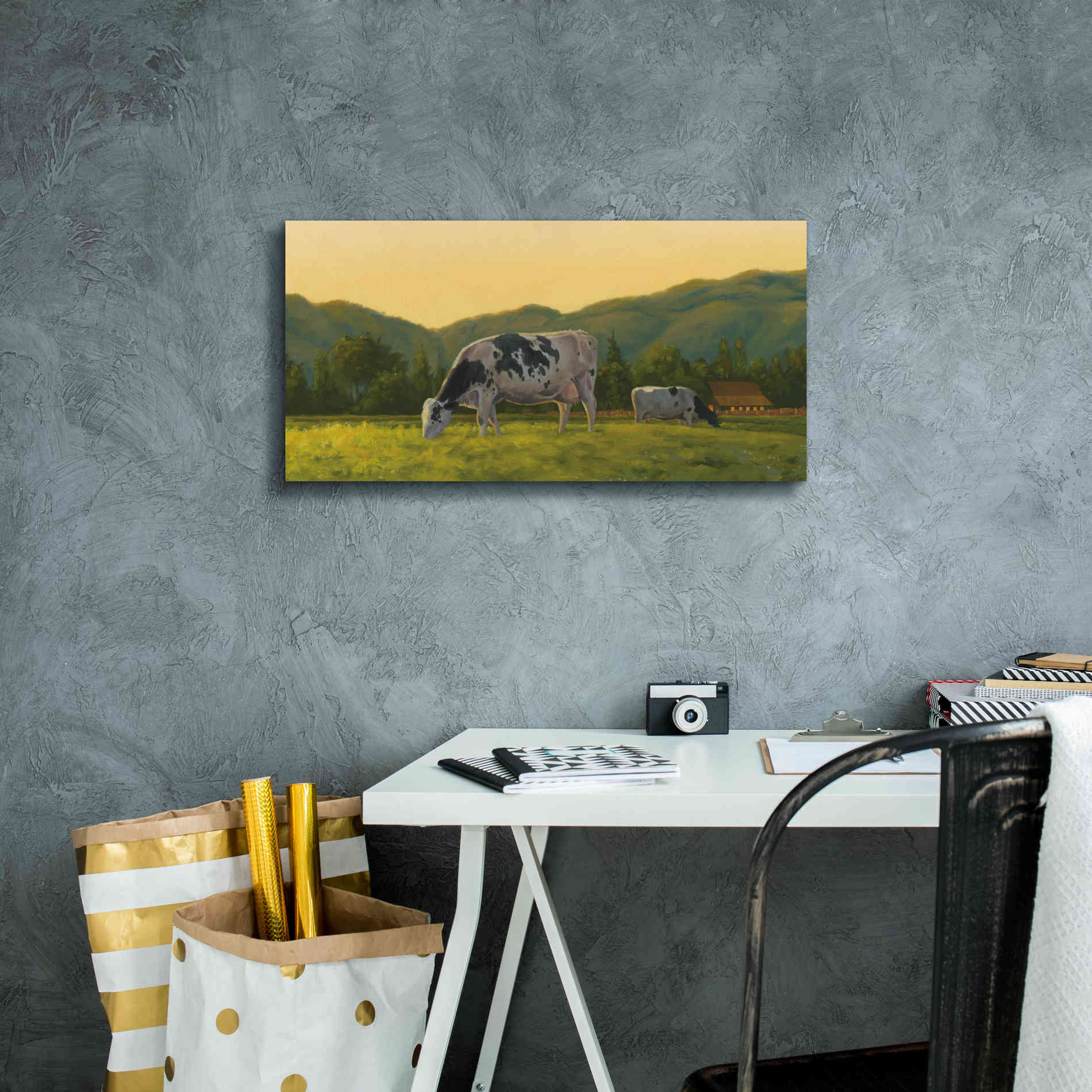 'Farm Life III' by James Wiens, Canvas Wall Art,24 x 12