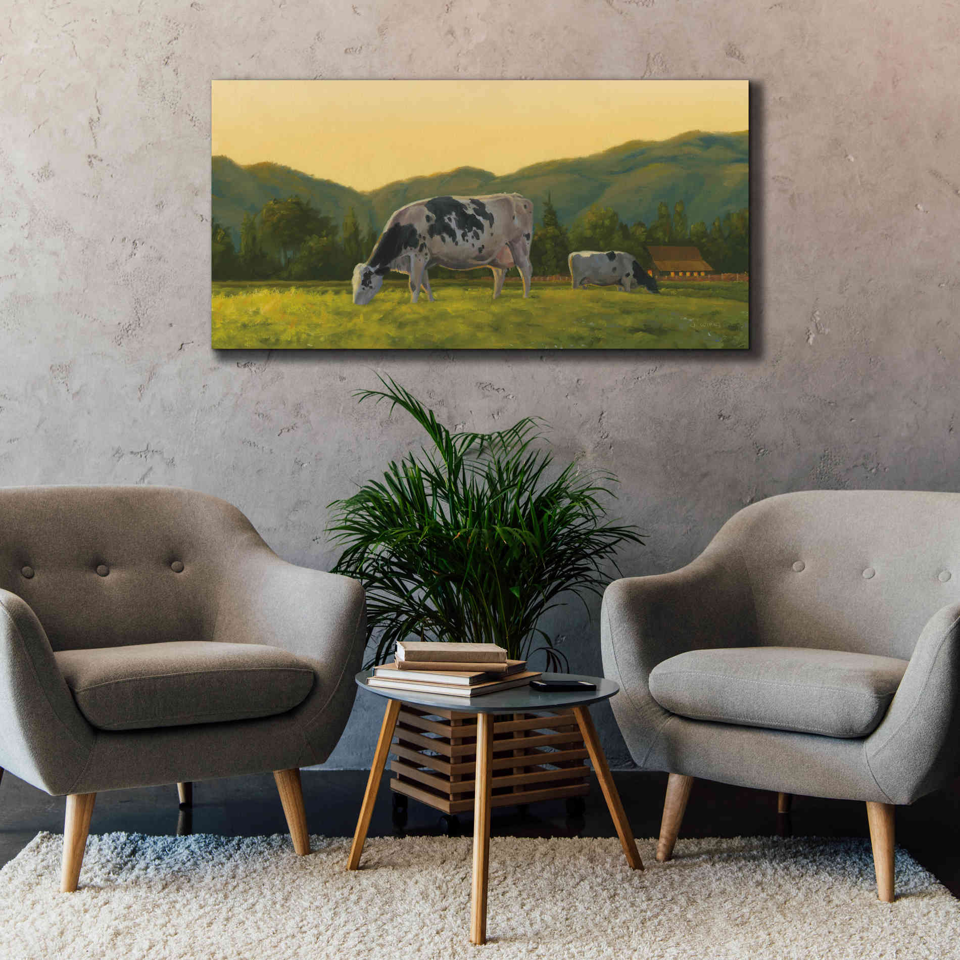 'Farm Life III' by James Wiens, Canvas Wall Art,60 x 30