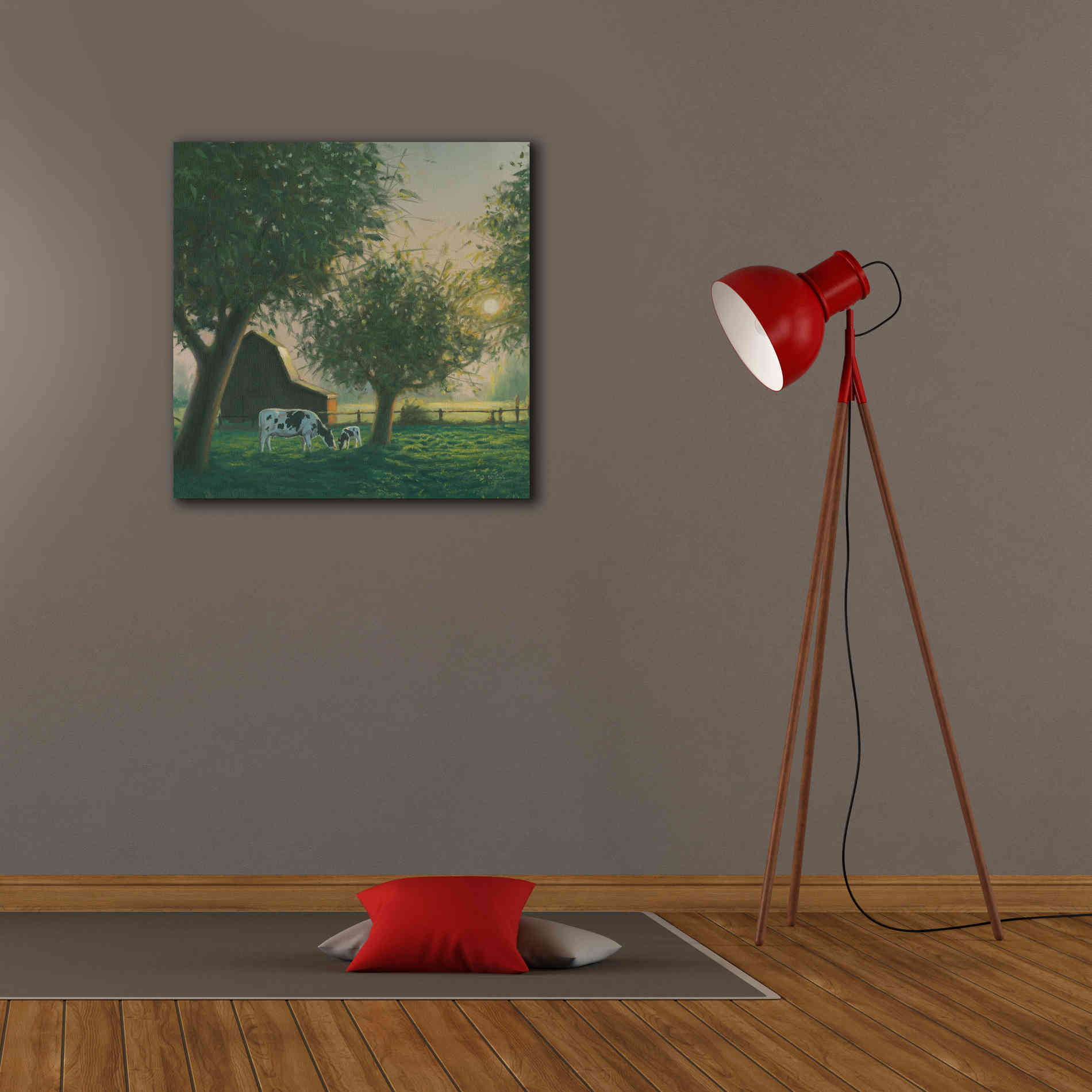 'Farm Life IV' by James Wiens, Canvas Wall Art,26 x 26