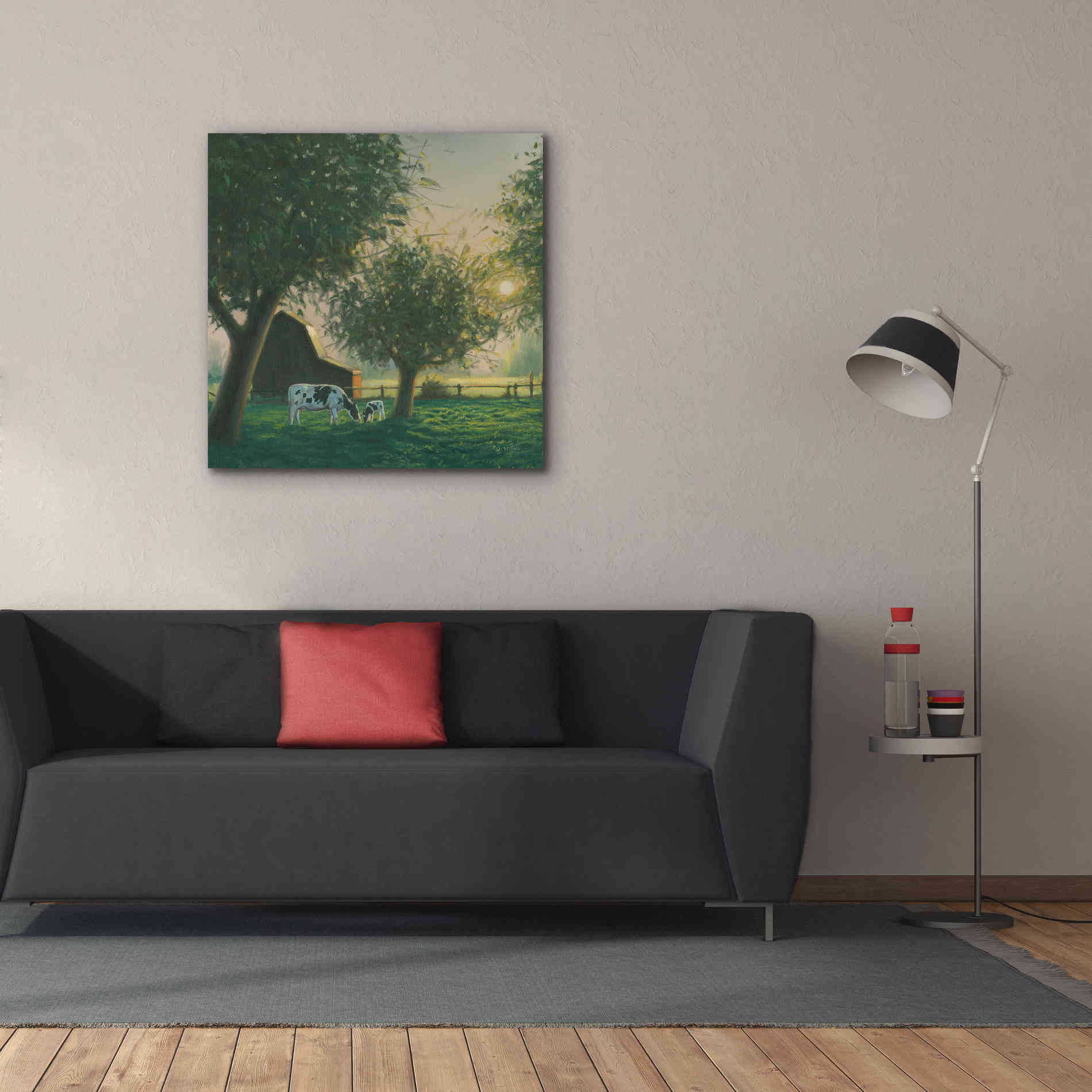 'Farm Life IV' by James Wiens, Canvas Wall Art,37 x 37