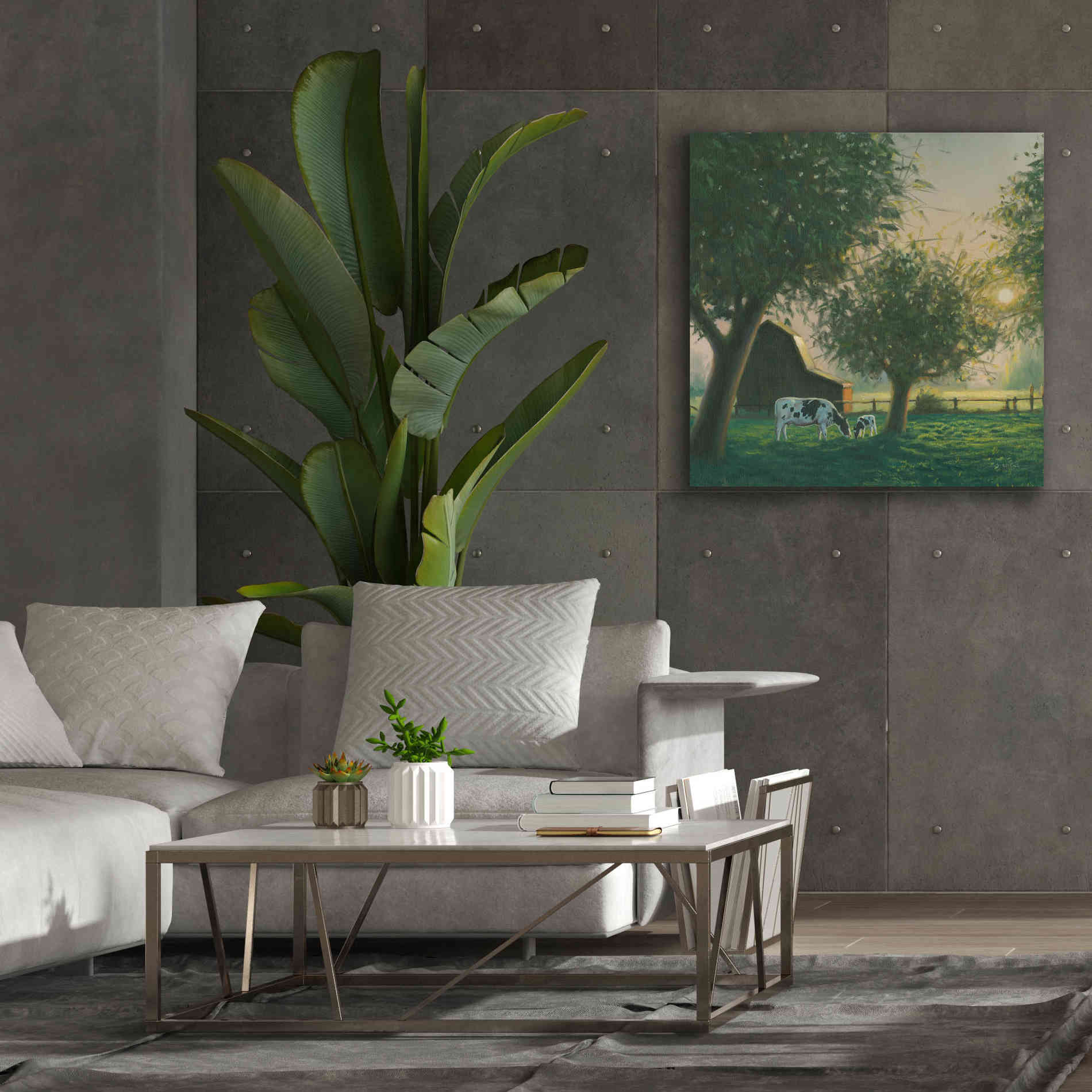 'Farm Life IV' by James Wiens, Canvas Wall Art,37 x 37