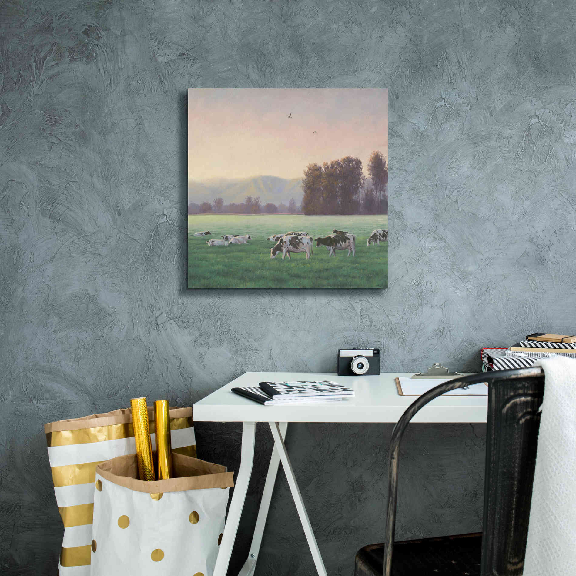 'Farm Life V' by James Wiens, Canvas Wall Art,18 x 18