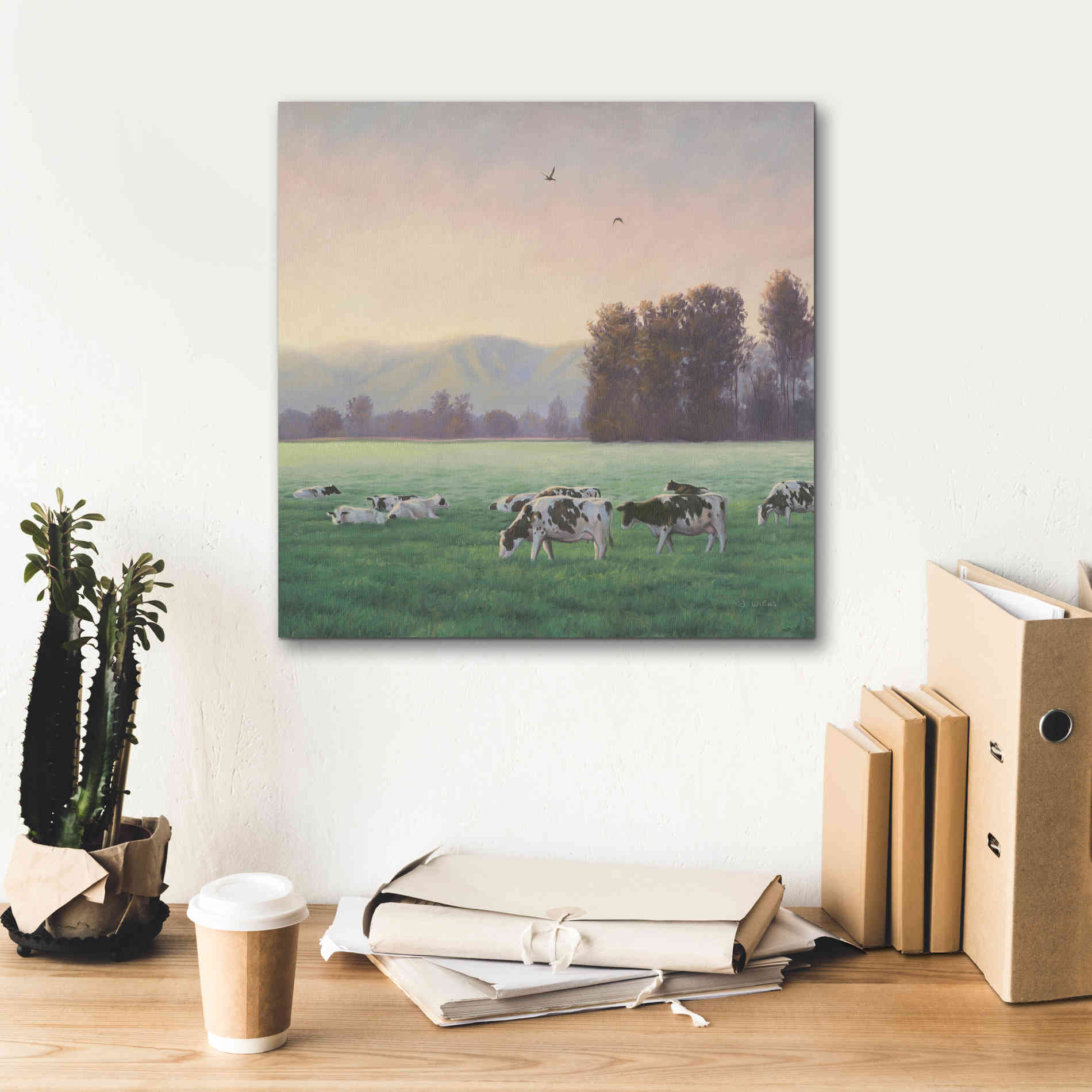 'Farm Life V' by James Wiens, Canvas Wall Art,18 x 18