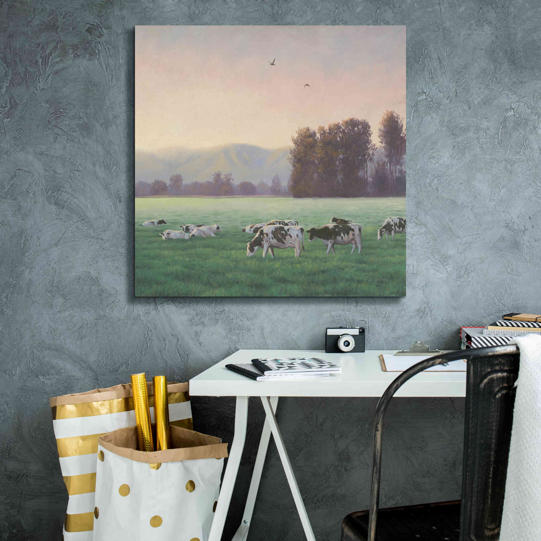 'Farm Life V' by James Wiens, Canvas Wall Art,26 x 26