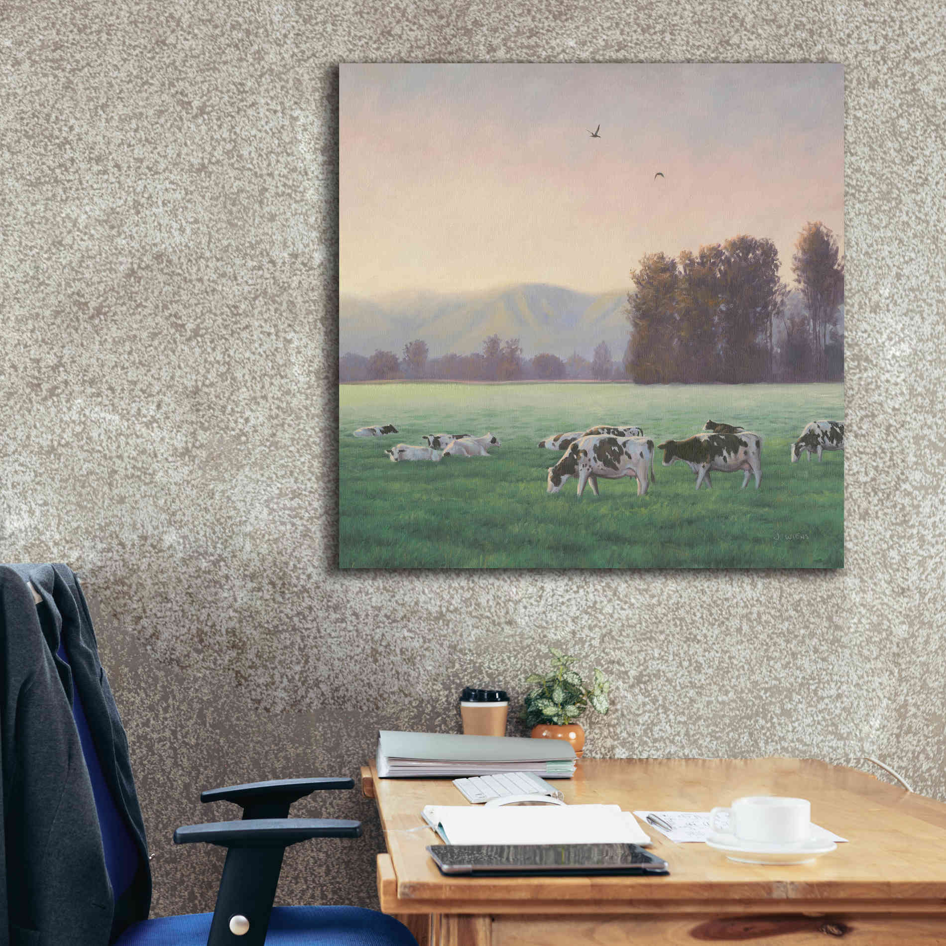 'Farm Life V' by James Wiens, Canvas Wall Art,37 x 37