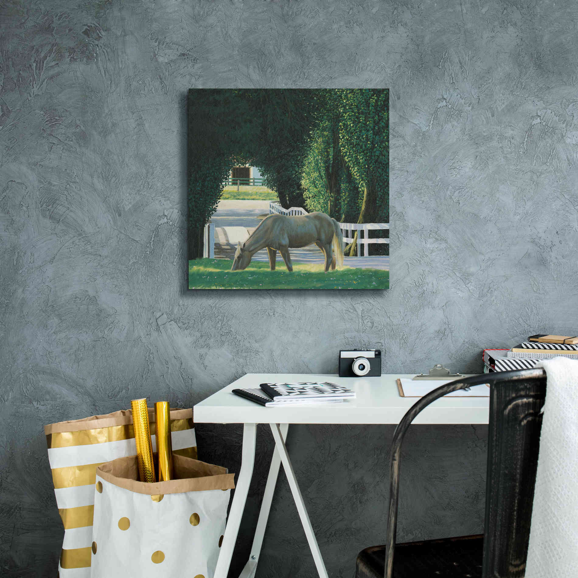 'Farm Life VI' by James Wiens, Canvas Wall Art,18 x 18