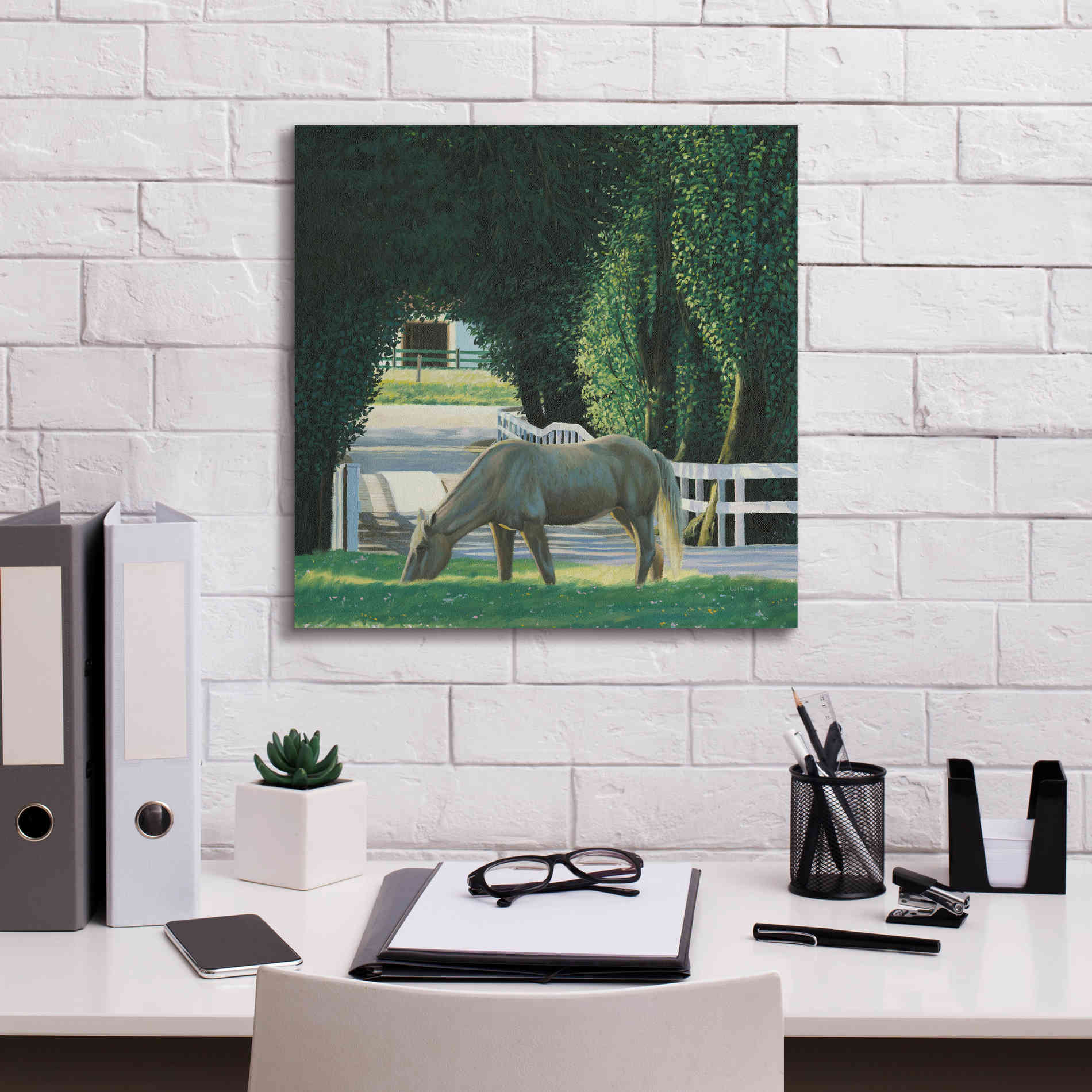 'Farm Life VI' by James Wiens, Canvas Wall Art,18 x 18