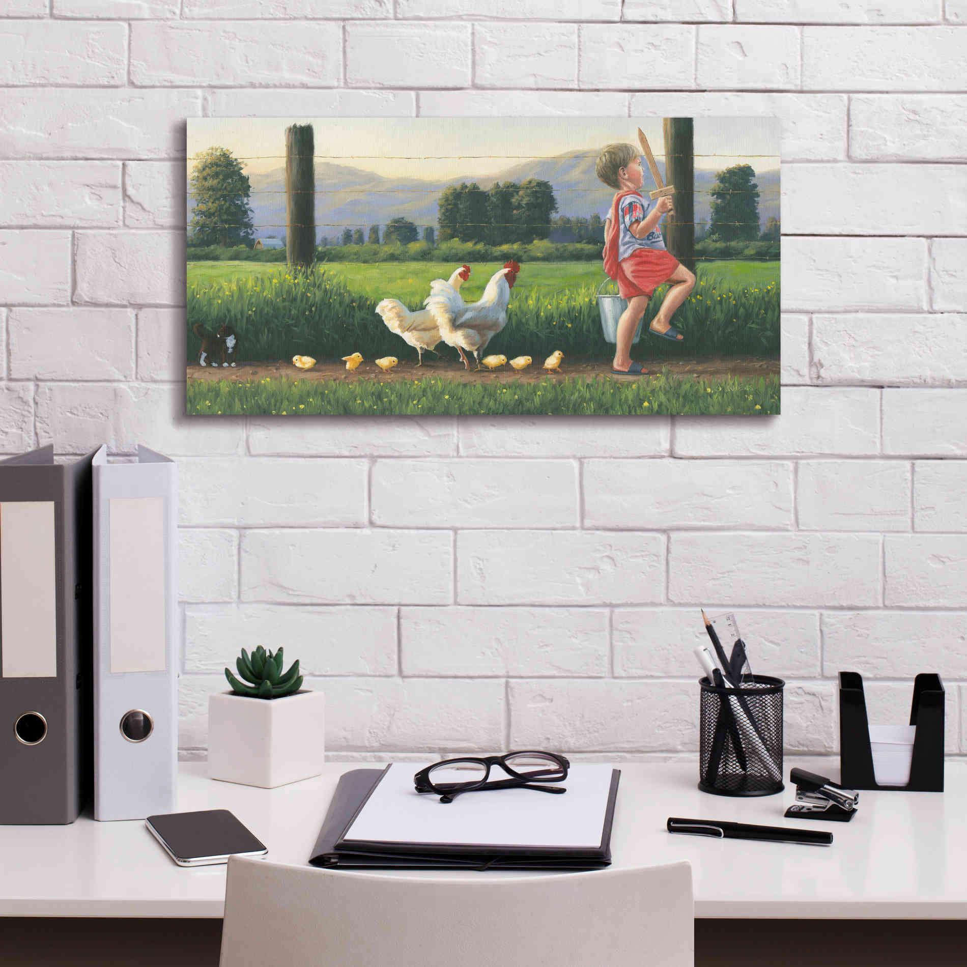 'Fearless Leader' by James Wiens, Canvas Wall Art,24 x 12