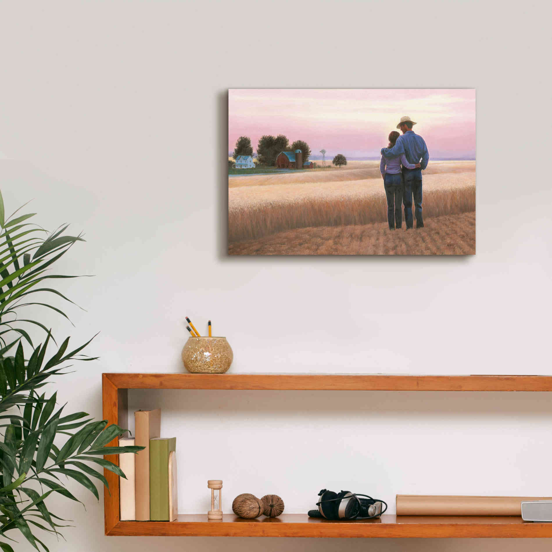 'Family Farm' by James Wiens, Canvas Wall Art,18 x 12