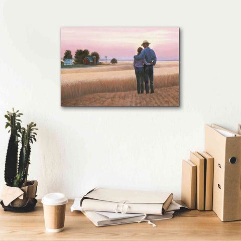 Image of 'Family Farm' by James Wiens, Canvas Wall Art,18 x 12