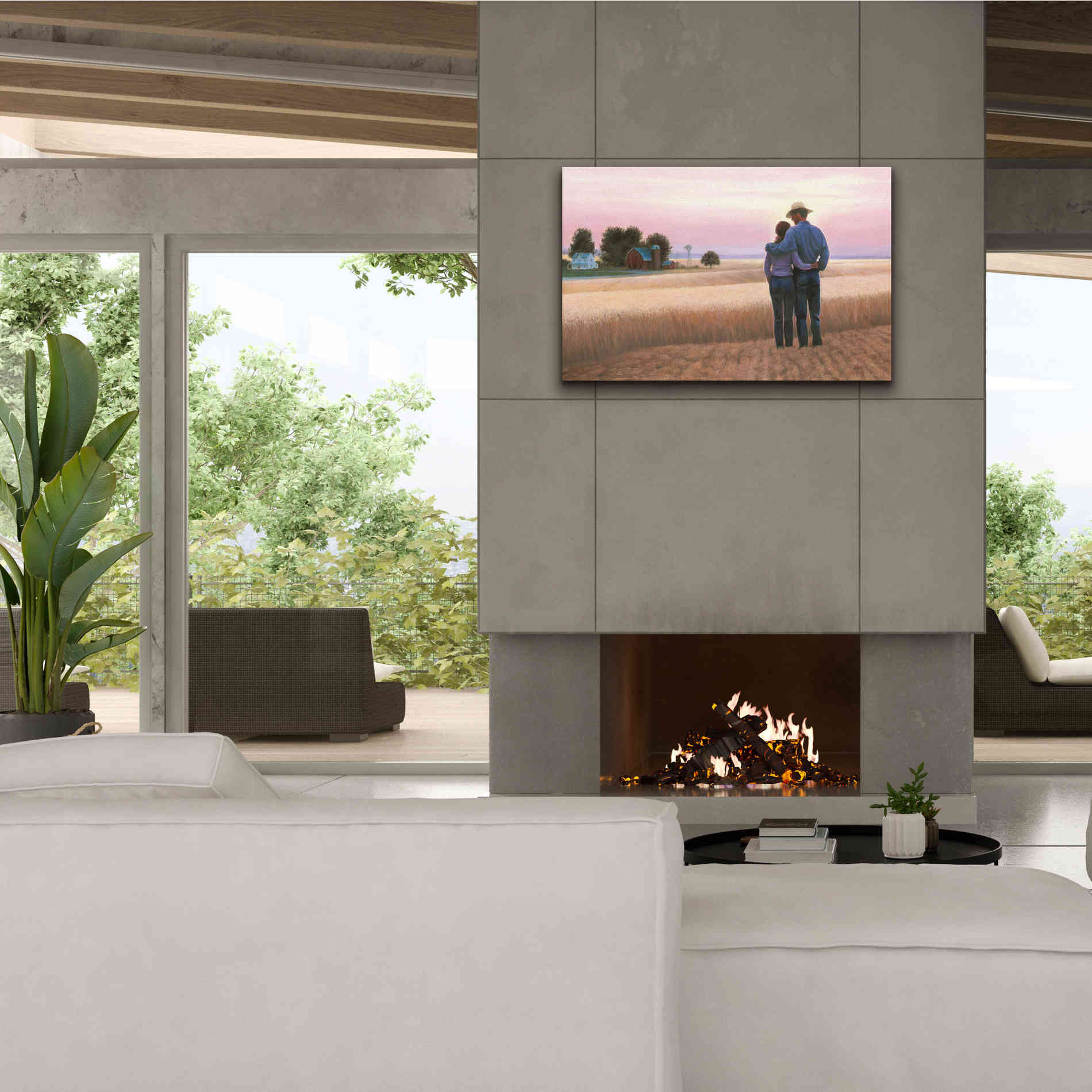 'Family Farm' by James Wiens, Canvas Wall Art,40 x 26