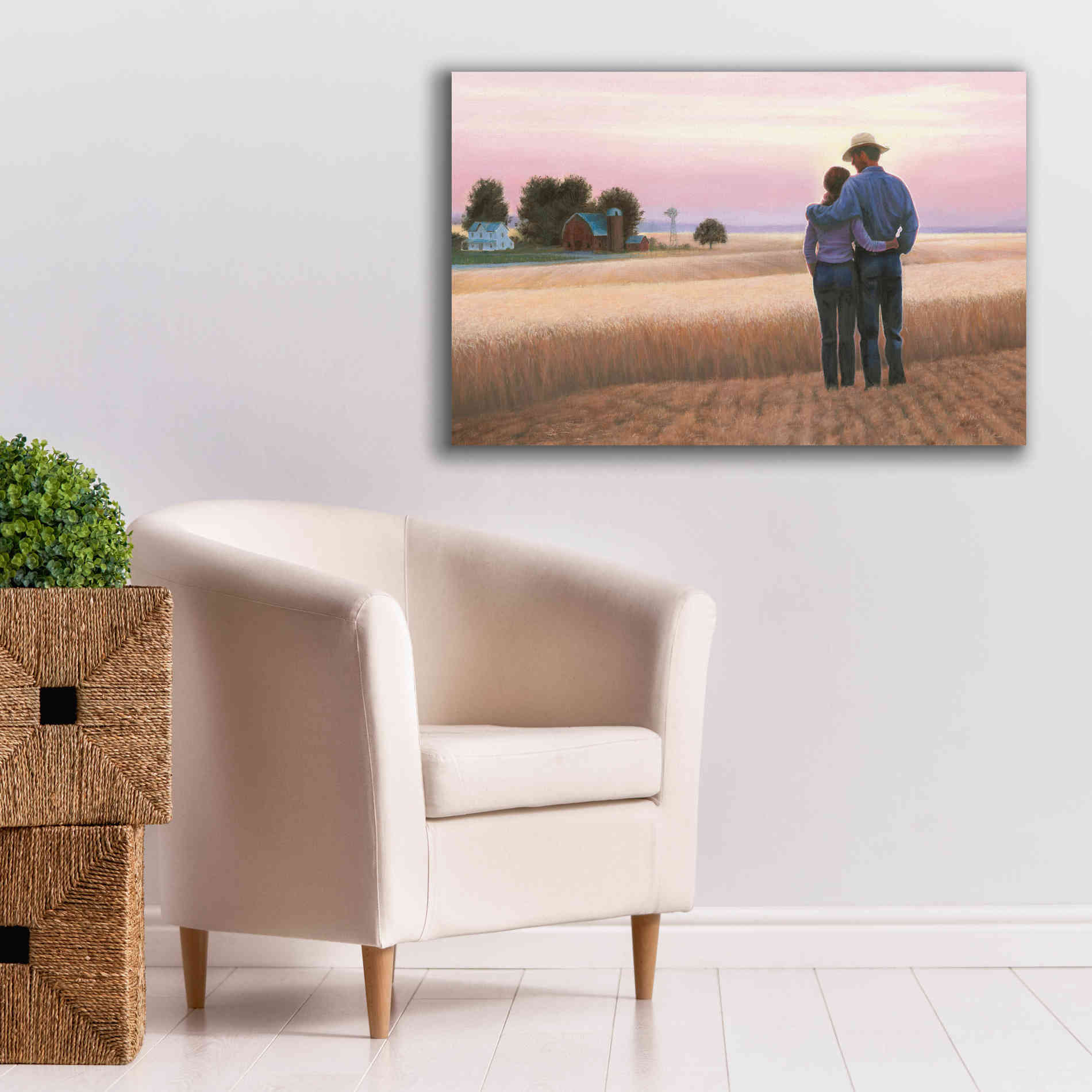 'Family Farm' by James Wiens, Canvas Wall Art,40 x 26