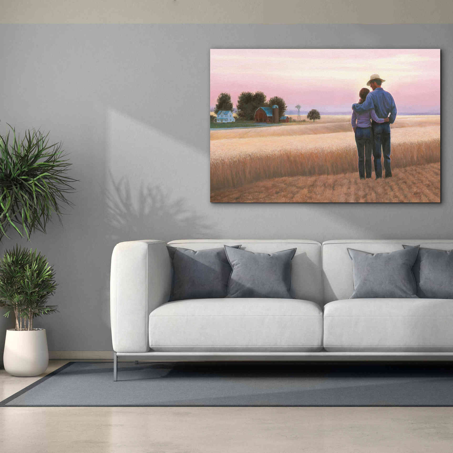 'Family Farm' by James Wiens, Canvas Wall Art,60 x 40