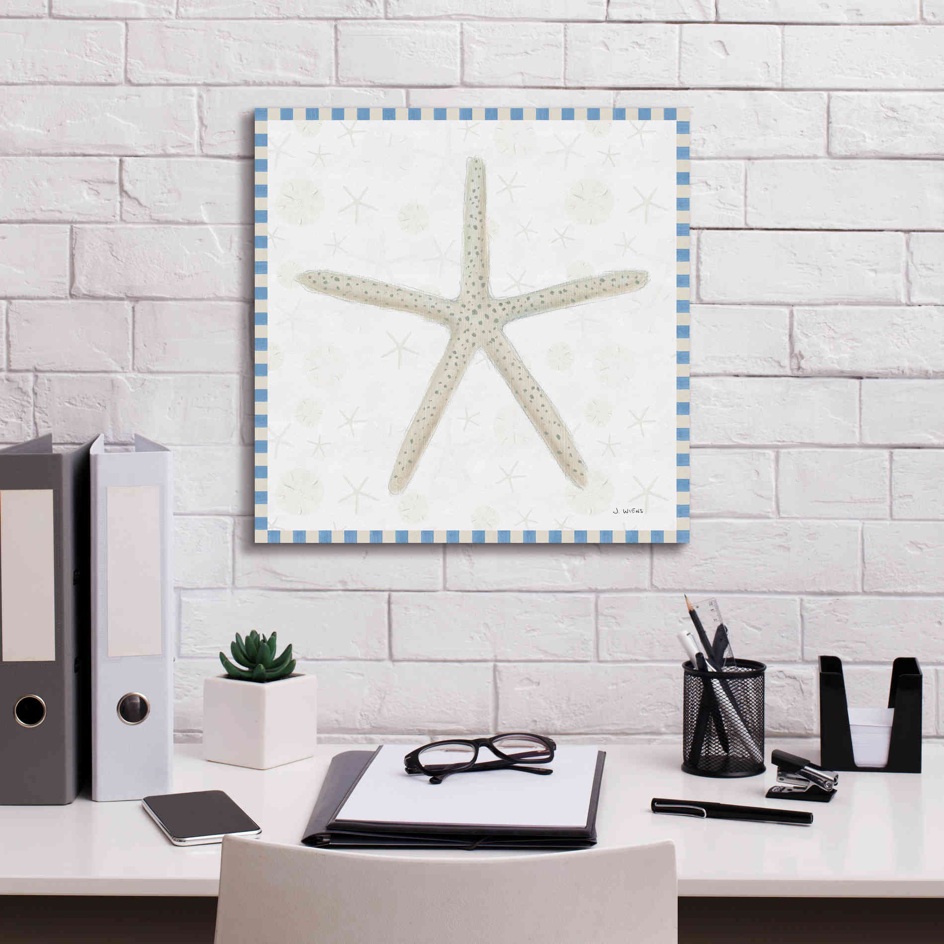 'Beach Days III' by James Wiens, Canvas Wall Art,18 x 18