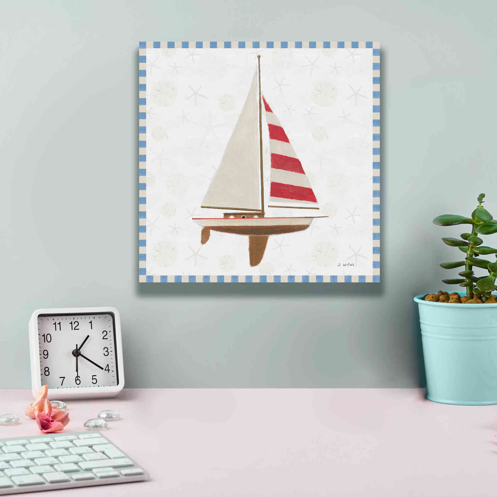 'Beach Days IV' by James Wiens, Canvas Wall Art,12 x 12