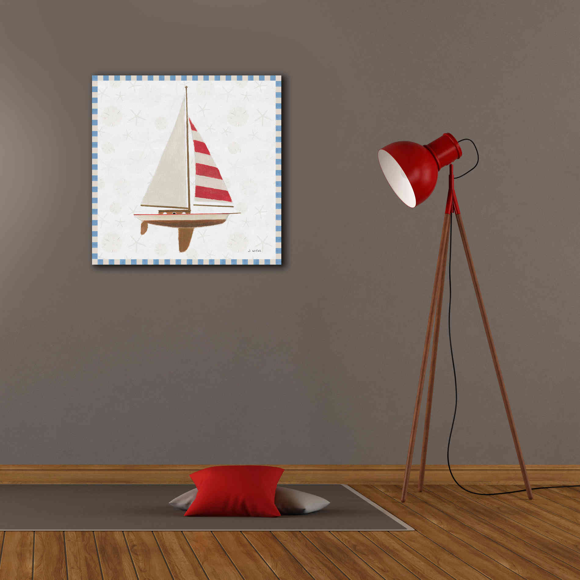 'Beach Days IV' by James Wiens, Canvas Wall Art,26 x 26