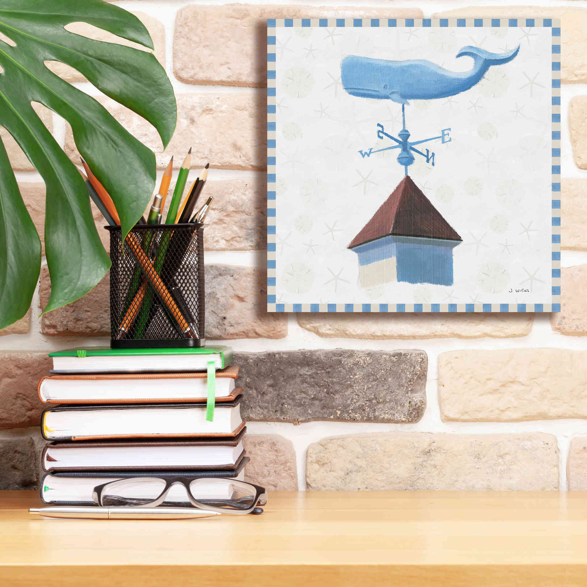 'Beach Days V' by James Wiens, Canvas Wall Art,12 x 12