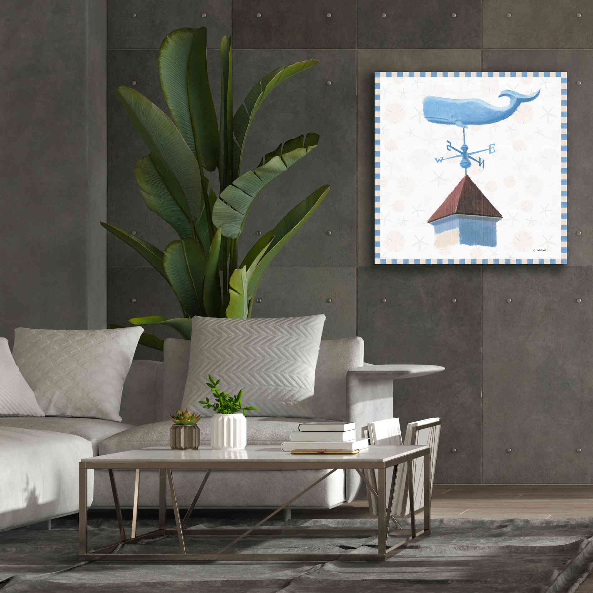 'Beach Days V' by James Wiens, Canvas Wall Art,37 x 37