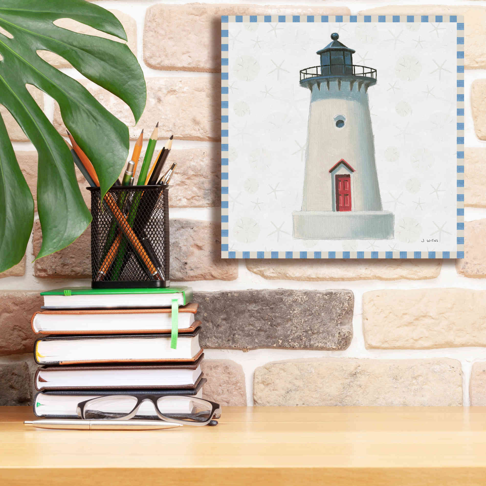 'Beach Days VI' by James Wiens, Canvas Wall Art,12 x 12