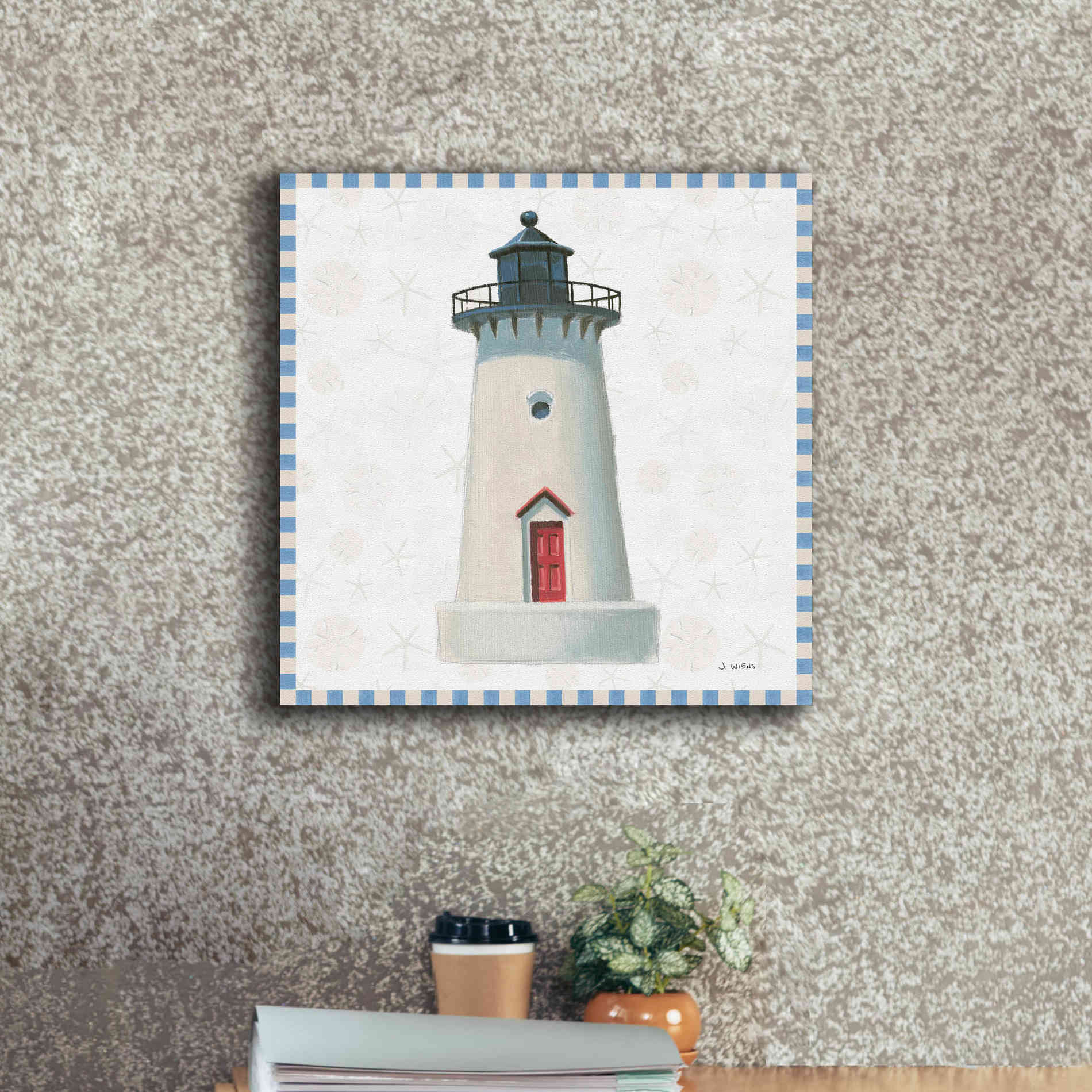 'Beach Days VI' by James Wiens, Canvas Wall Art,18 x 18