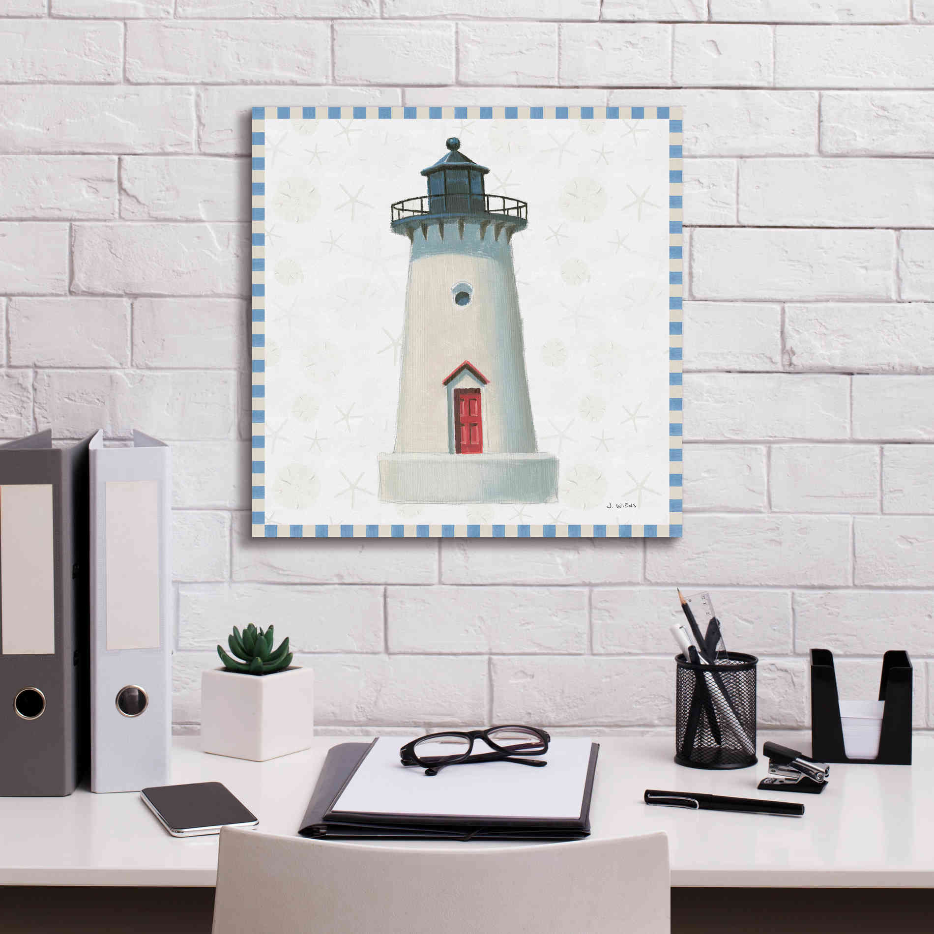 'Beach Days VI' by James Wiens, Canvas Wall Art,18 x 18