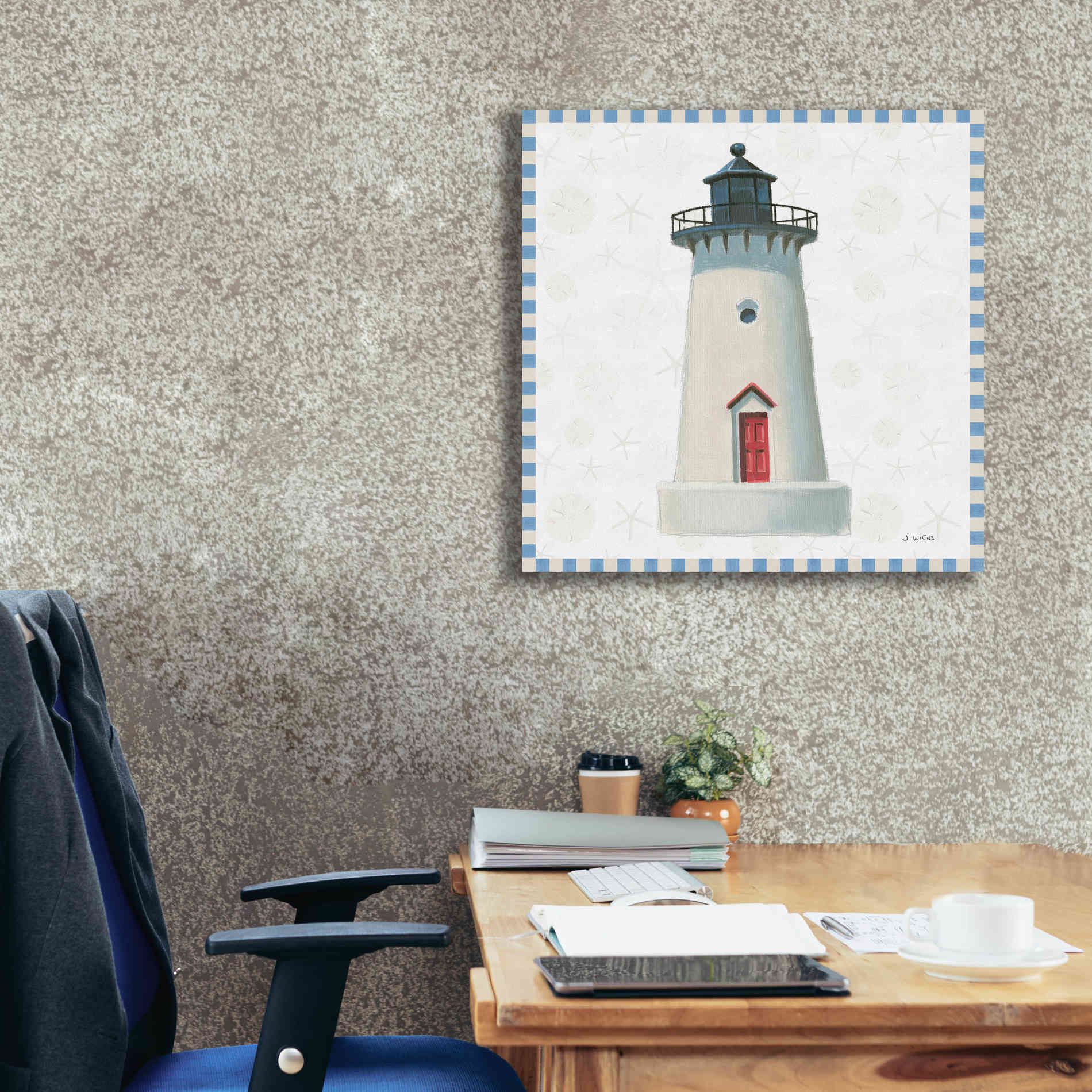 'Beach Days VI' by James Wiens, Canvas Wall Art,26 x 26