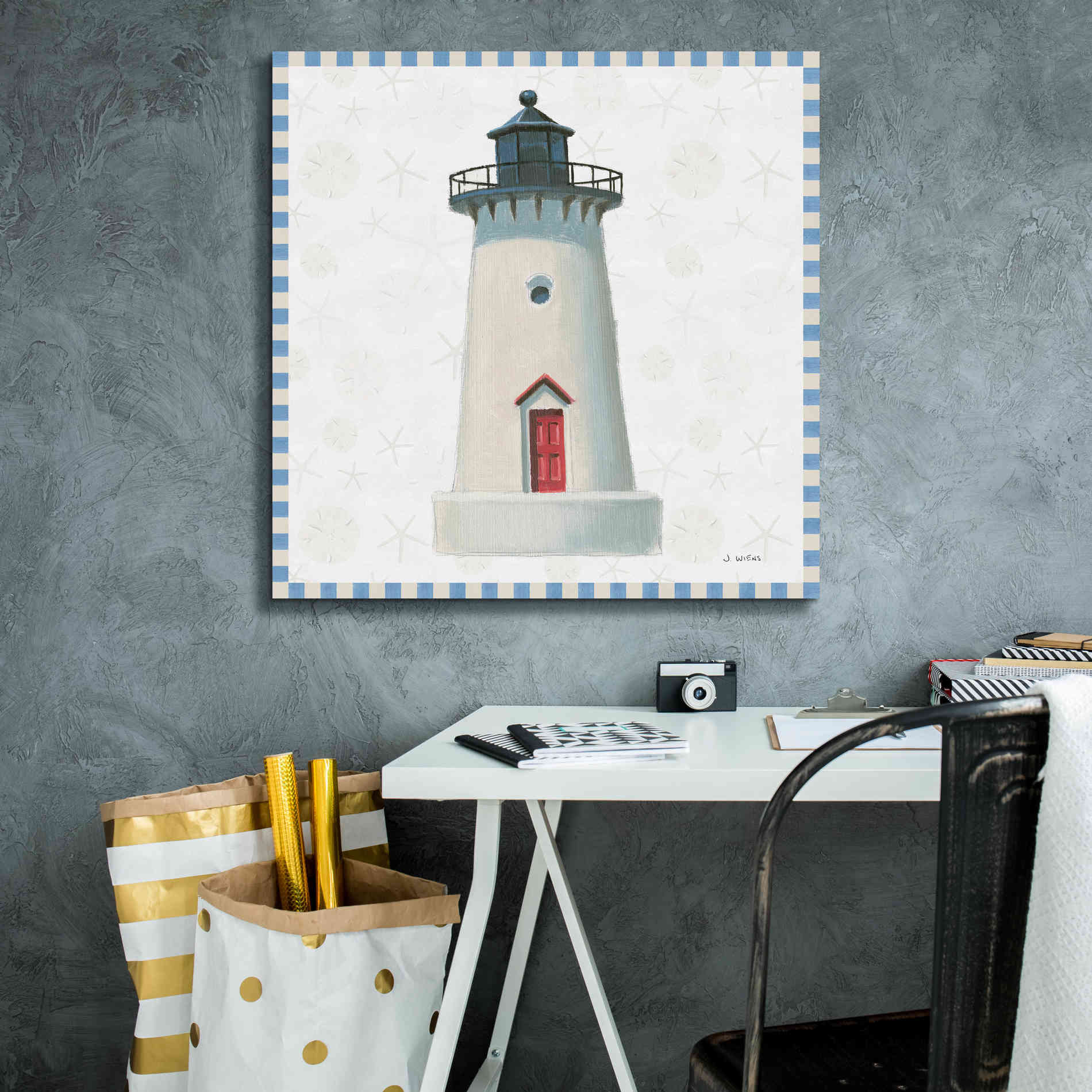 'Beach Days VI' by James Wiens, Canvas Wall Art,26 x 26