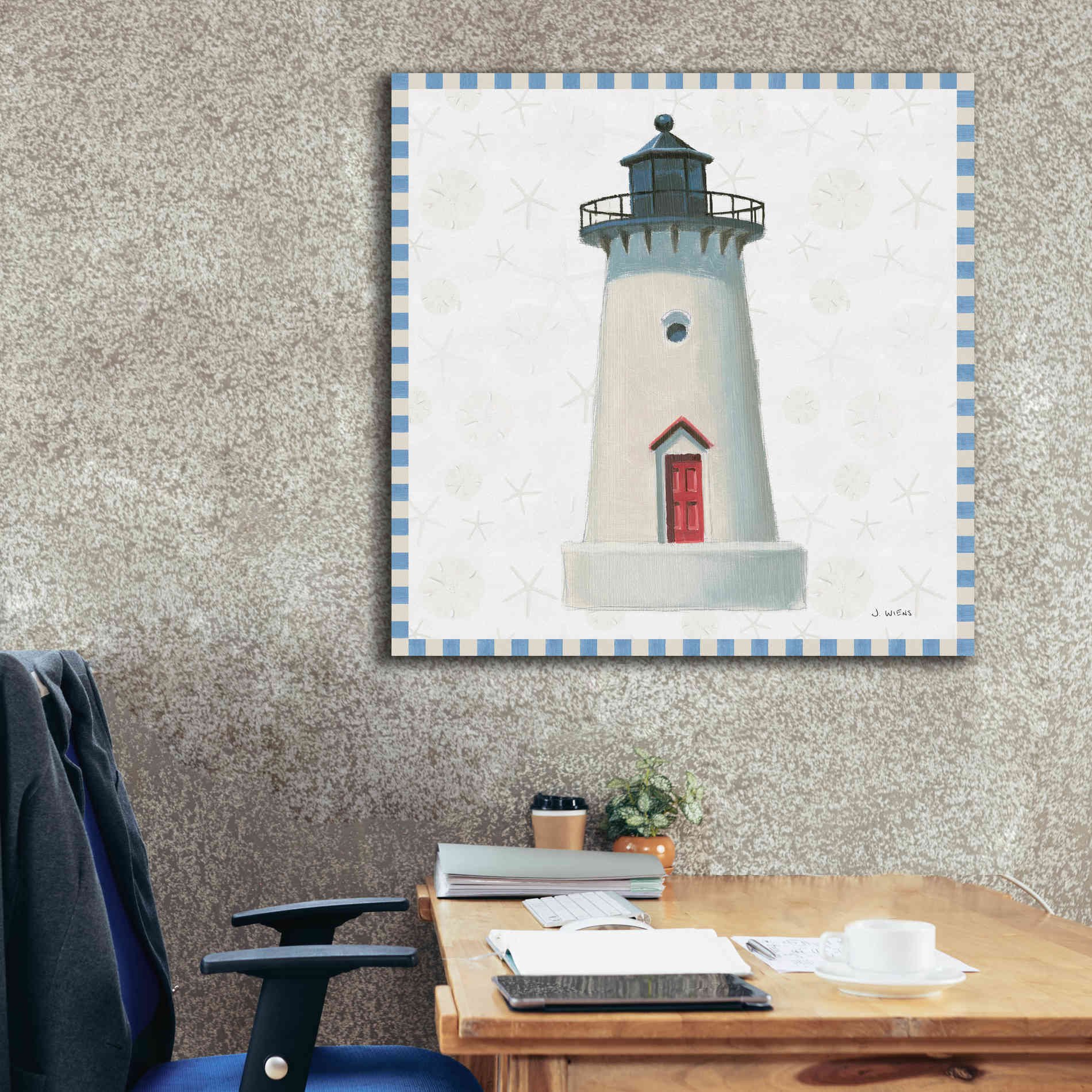 'Beach Days VI' by James Wiens, Canvas Wall Art,37 x 37