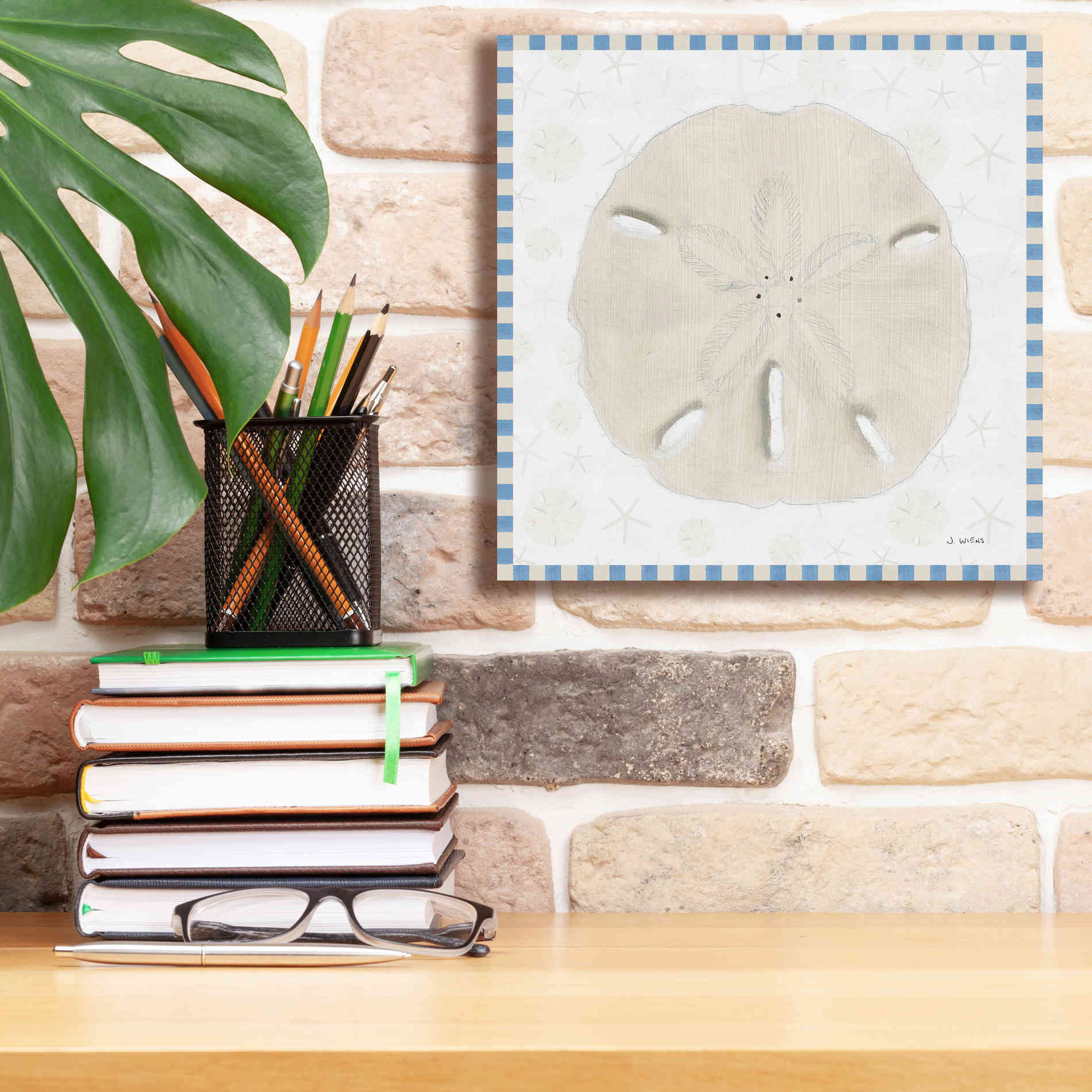 'Beach Days VII' by James Wiens, Canvas Wall Art,12 x 12