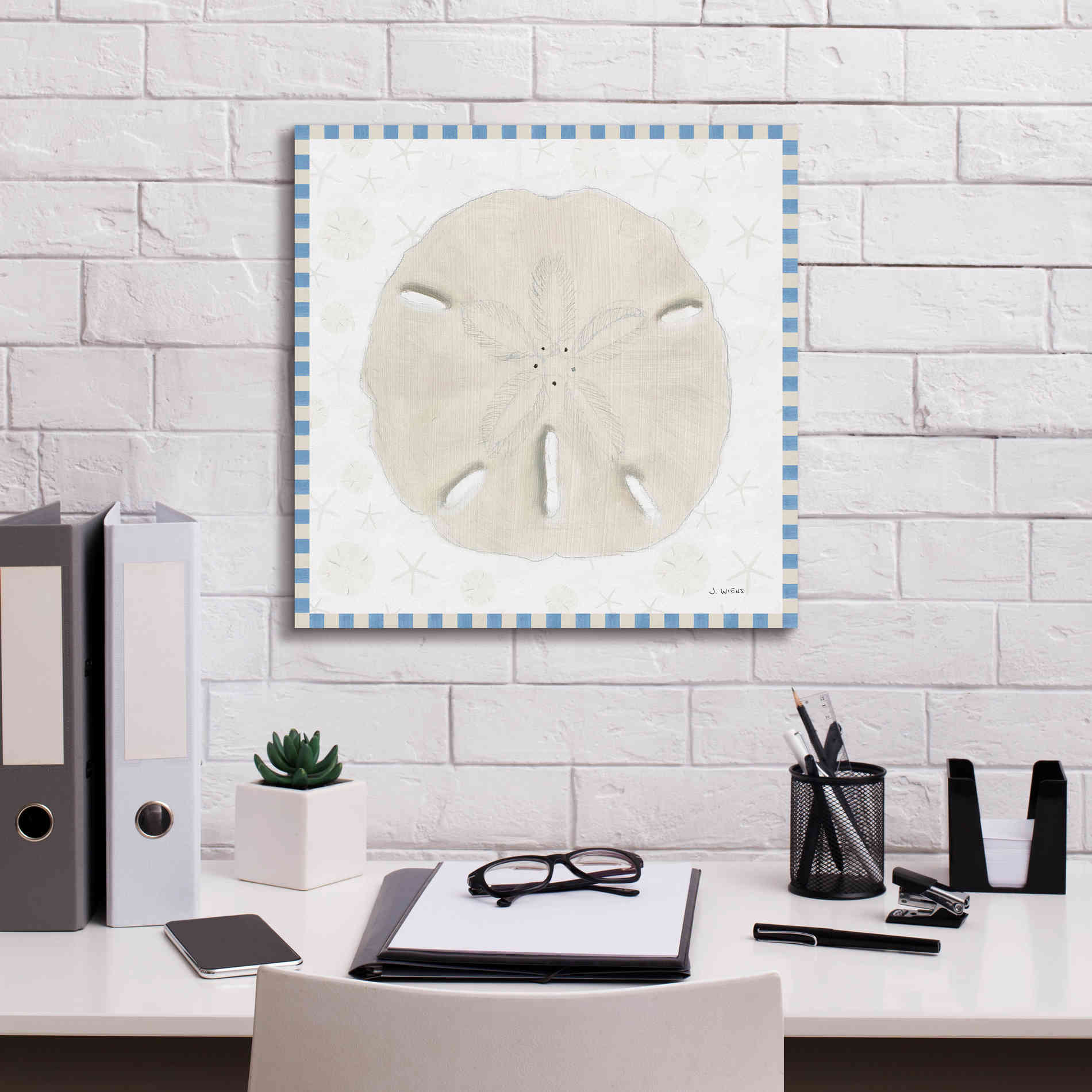 'Beach Days VII' by James Wiens, Canvas Wall Art,18 x 18