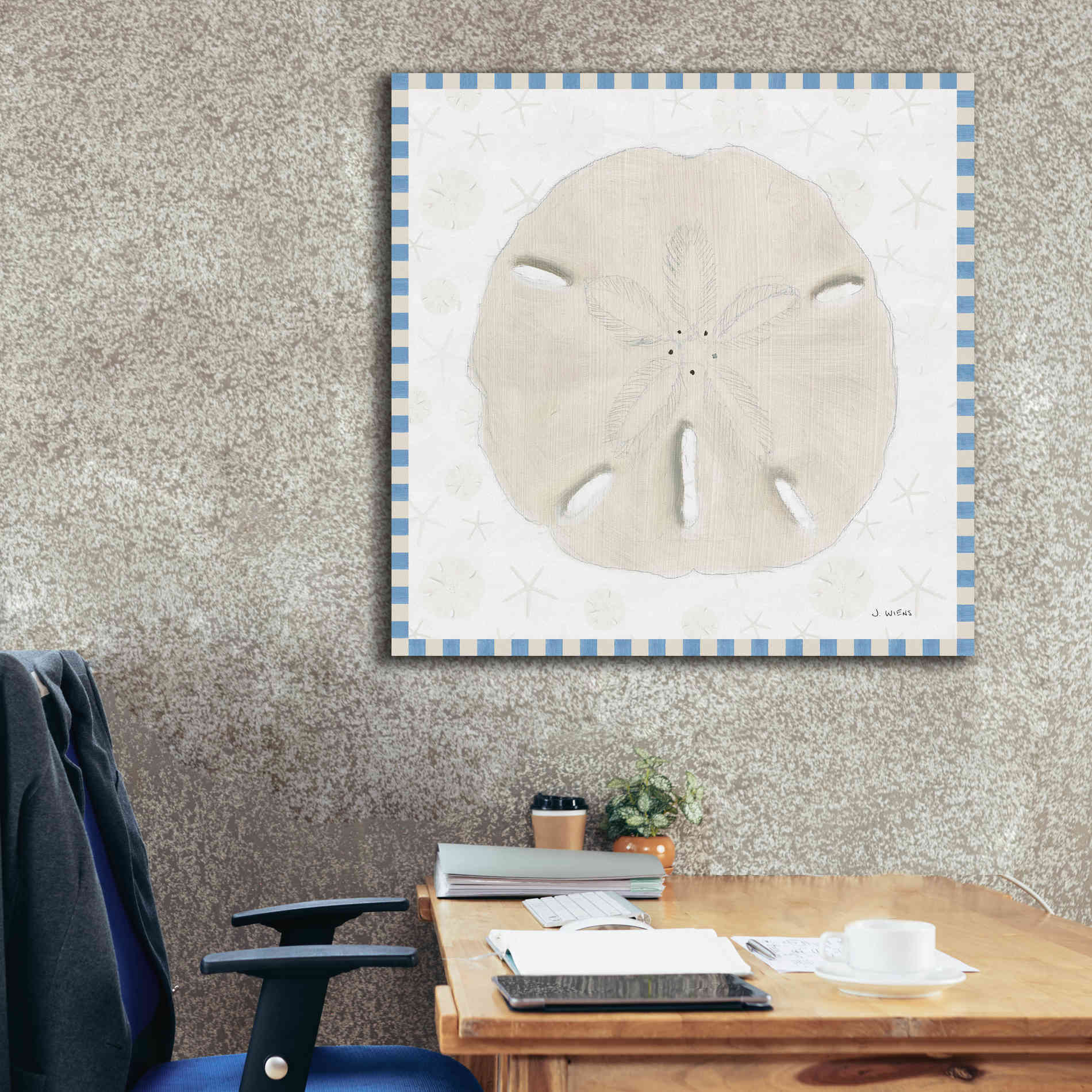 'Beach Days VII' by James Wiens, Canvas Wall Art,37 x 37