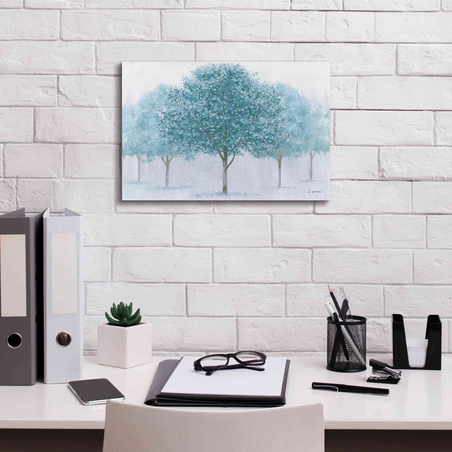 'Peaceful Grove' by James Wiens, Canvas Wall Art,18 x 12