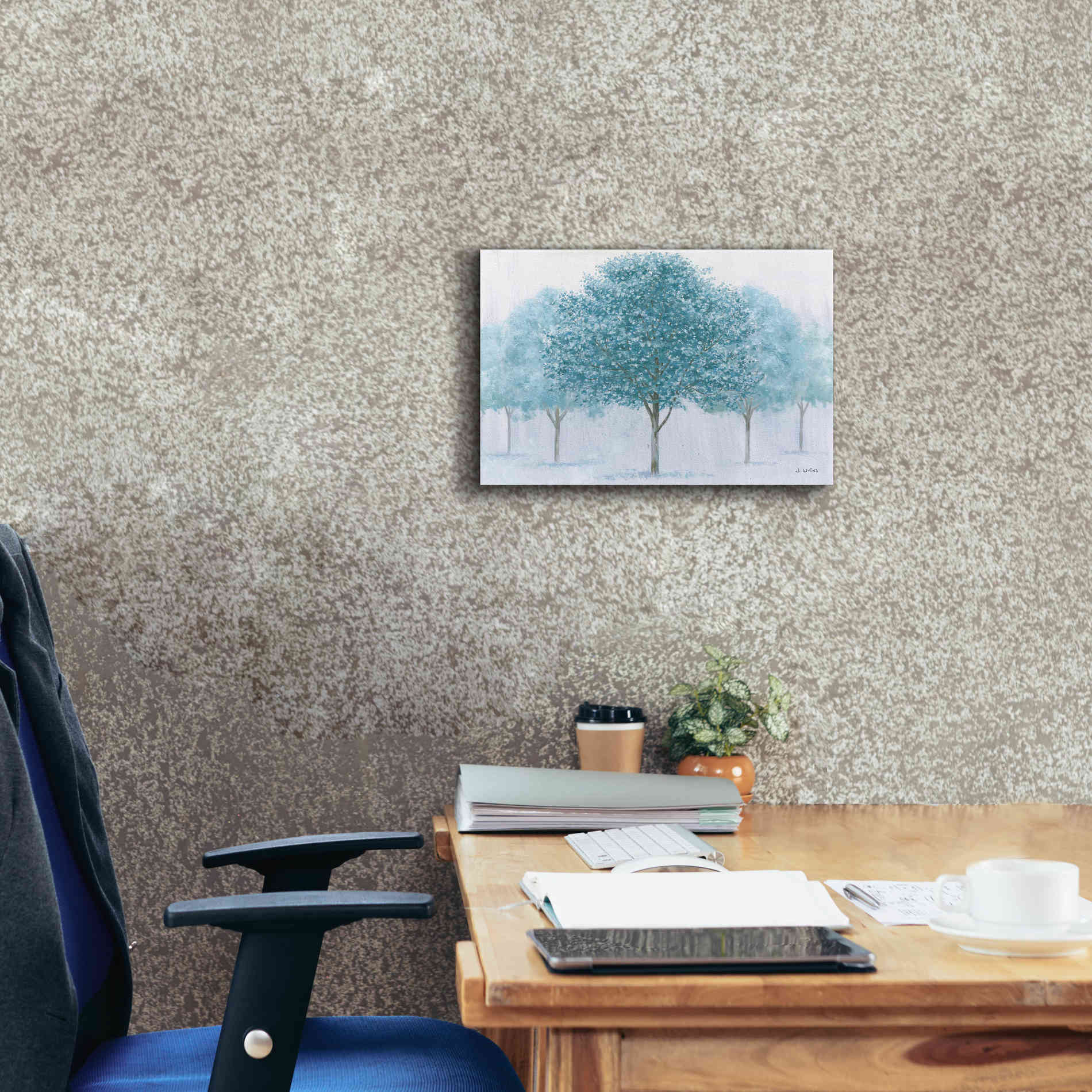 'Peaceful Grove' by James Wiens, Canvas Wall Art,18 x 12