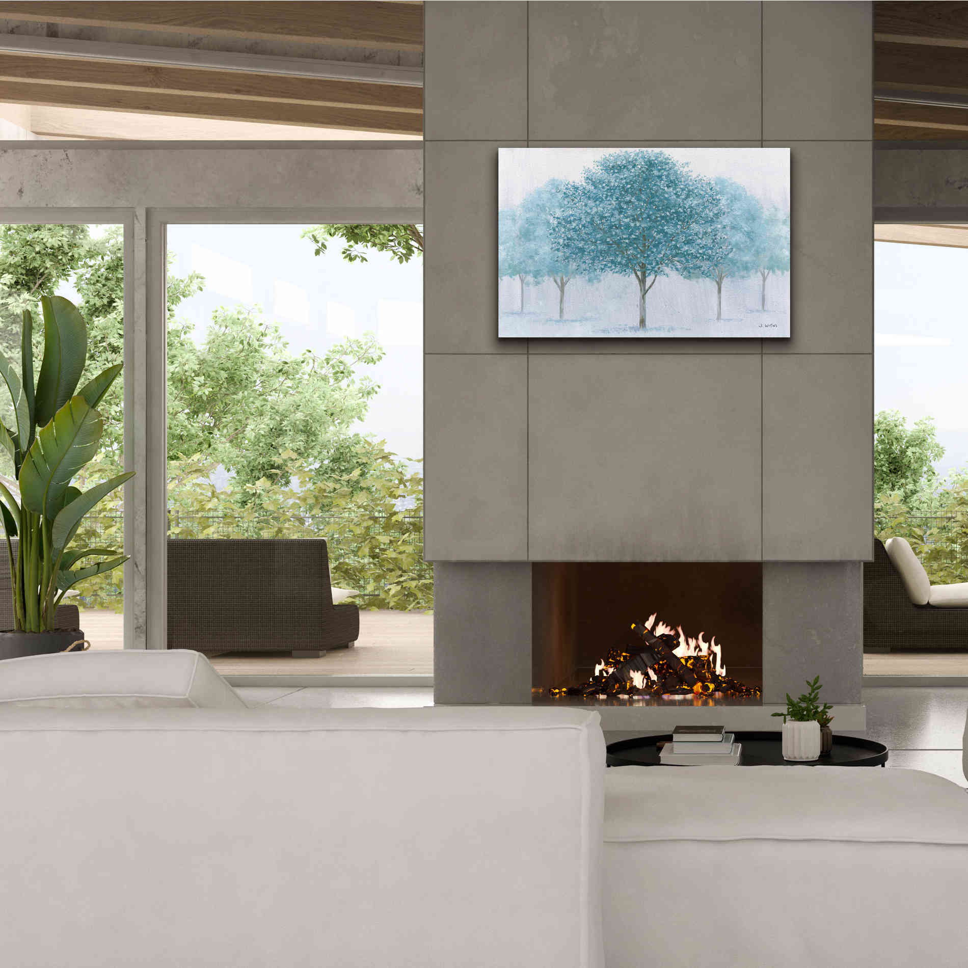 'Peaceful Grove' by James Wiens, Canvas Wall Art,40 x 26