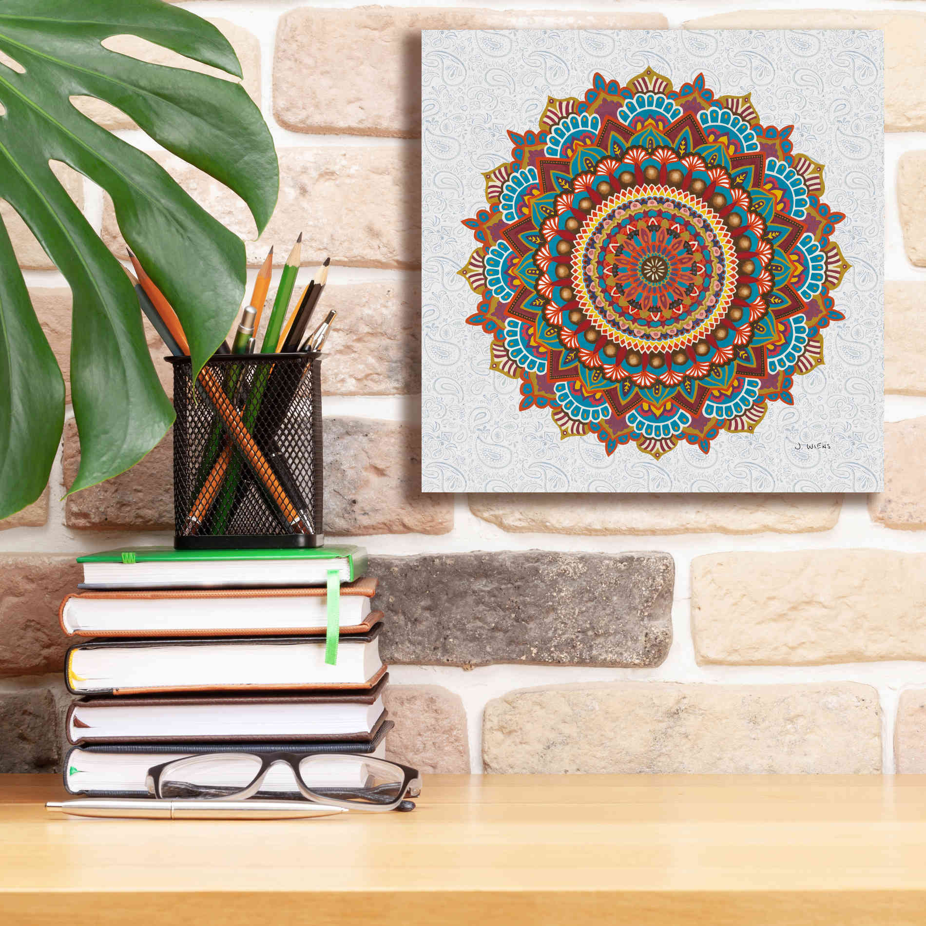 'Mandala Dream' by James Wiens, Canvas Wall Art,12 x 12