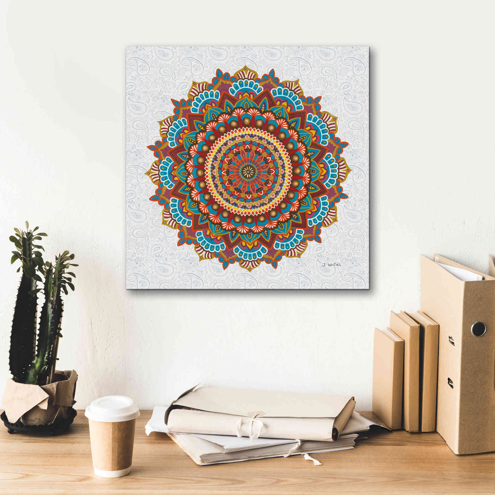 'Mandala Dream' by James Wiens, Canvas Wall Art,18 x 18