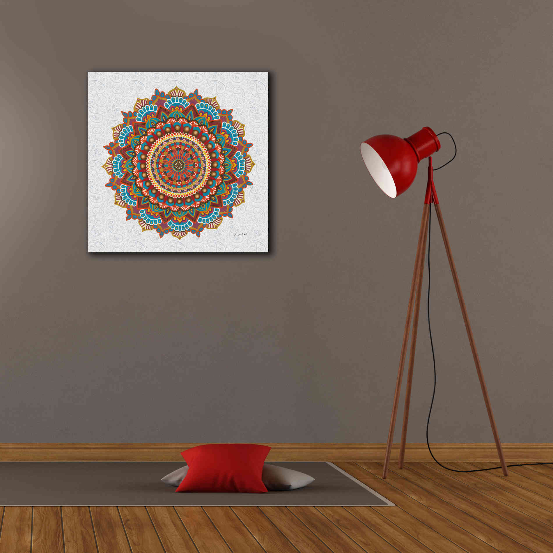 'Mandala Dream' by James Wiens, Canvas Wall Art,26 x 26