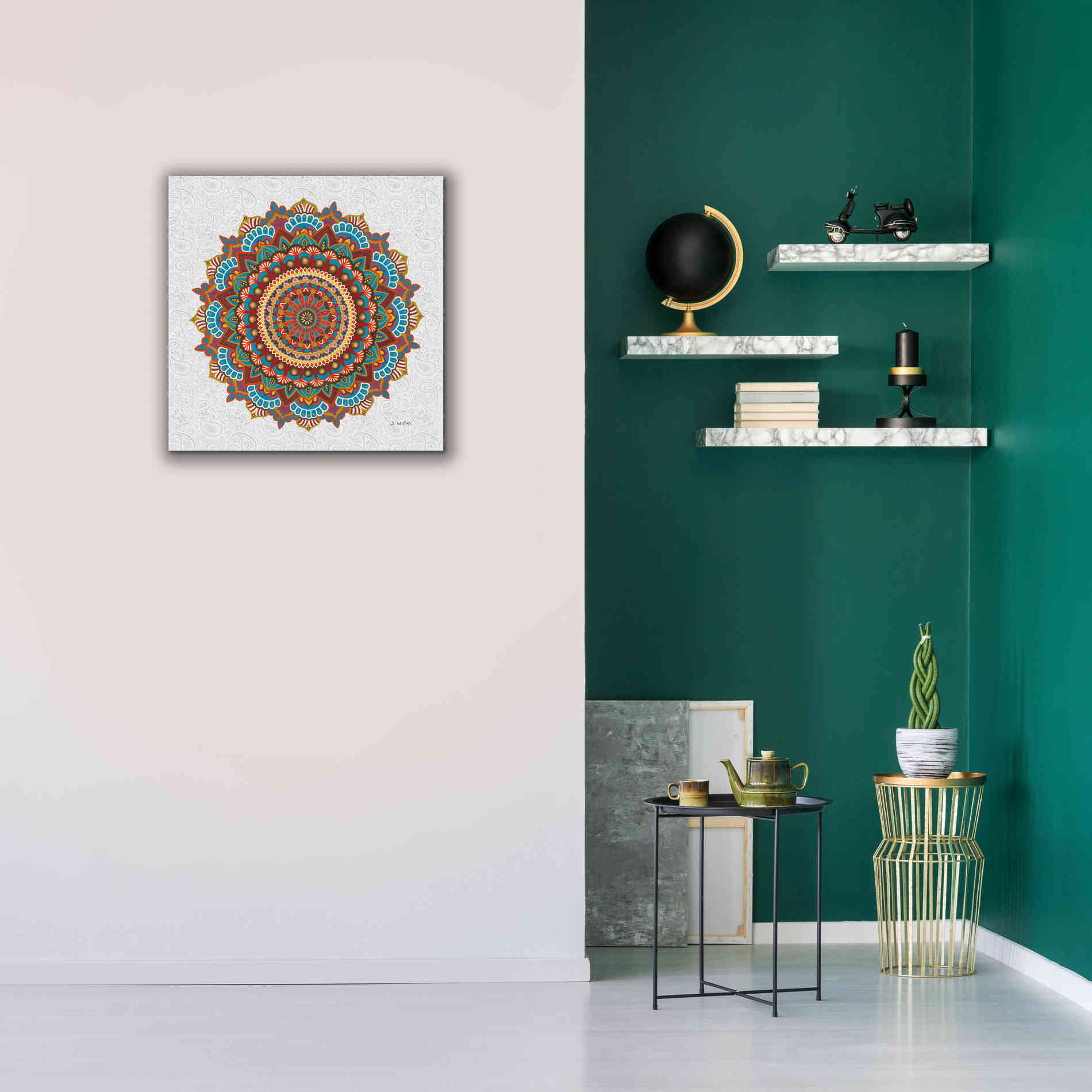 'Mandala Dream' by James Wiens, Canvas Wall Art,26 x 26