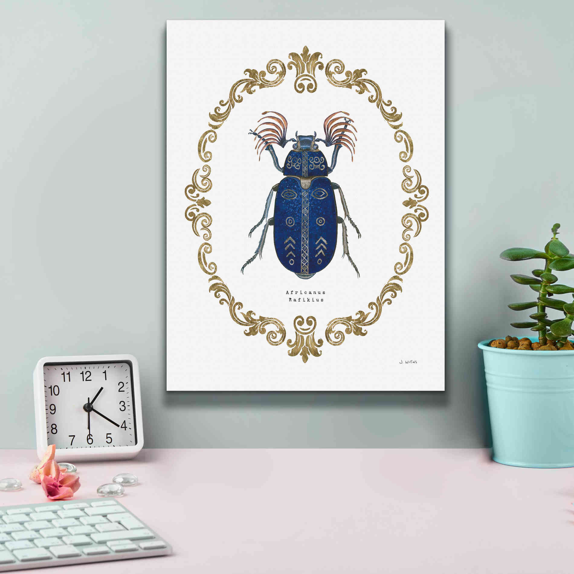 'Adorning Coleoptera III' by James Wiens, Canvas Wall Art,12 x 16