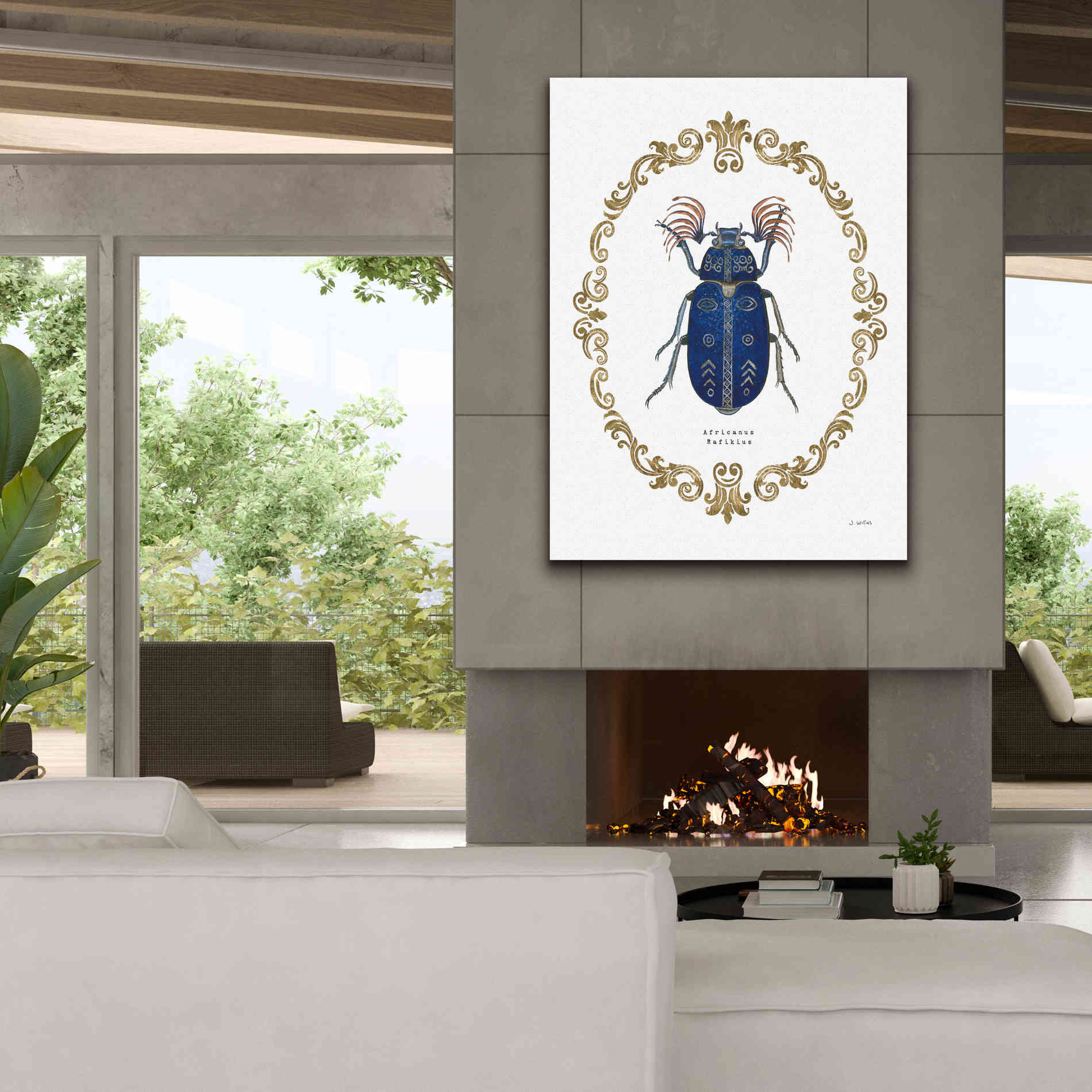 'Adorning Coleoptera III' by James Wiens, Canvas Wall Art,40 x 54