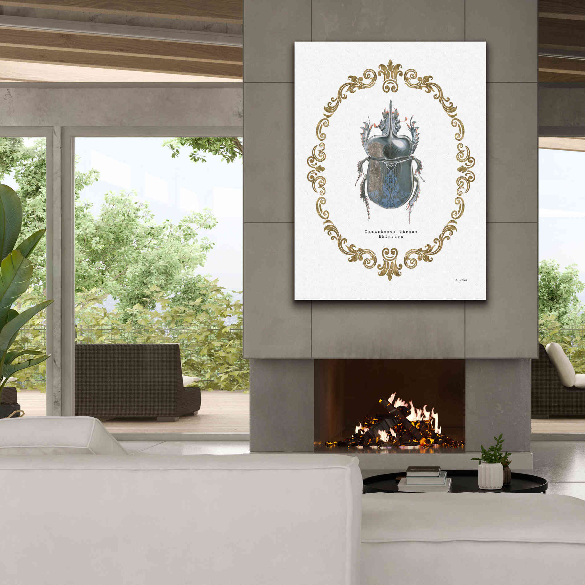 'Adorning Coleoptera IV' by James Wiens, Canvas Wall Art,40 x 54