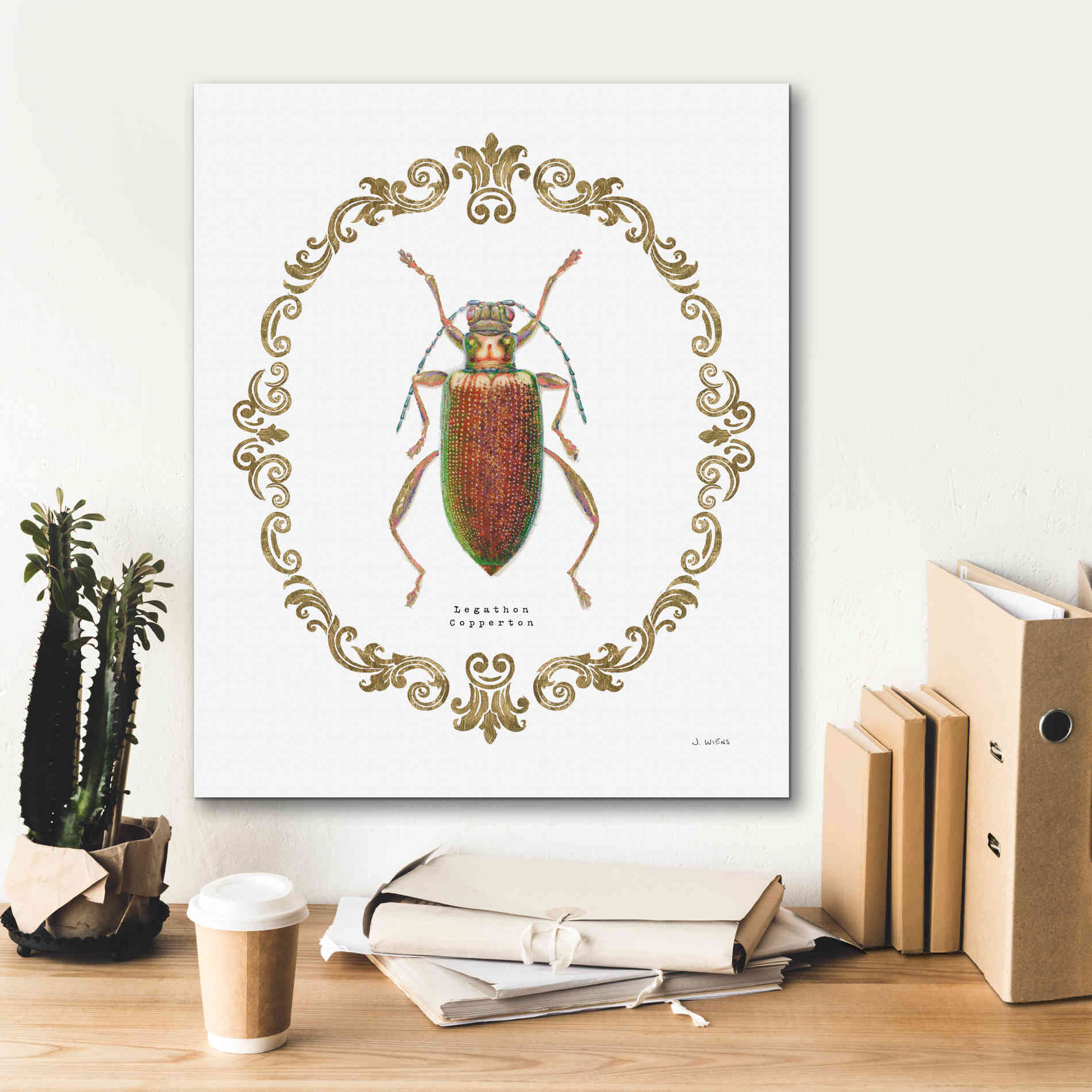'Adorning Coleoptera VI' by James Wiens, Canvas Wall Art,20 x 24