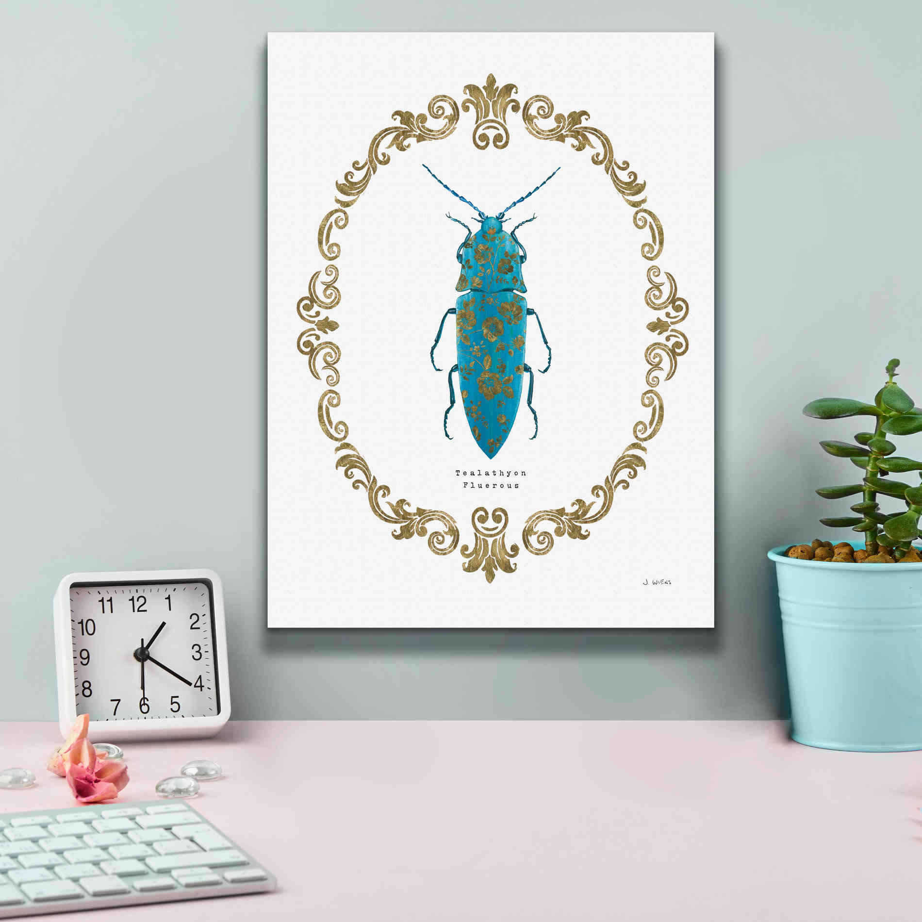 'Adorning Coleoptera VIII' by James Wiens, Canvas Wall Art,12 x 16