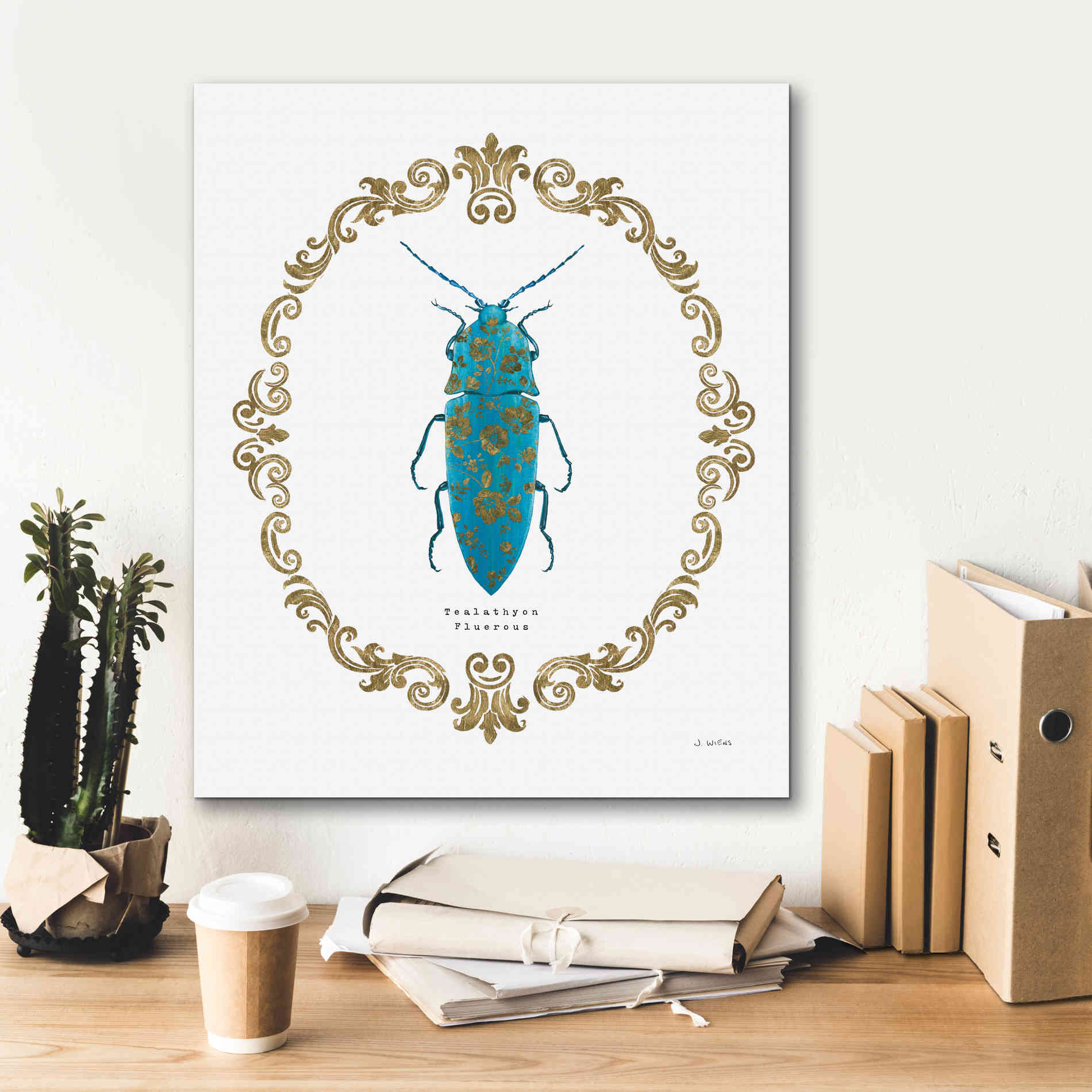 'Adorning Coleoptera VIII' by James Wiens, Canvas Wall Art,20 x 24