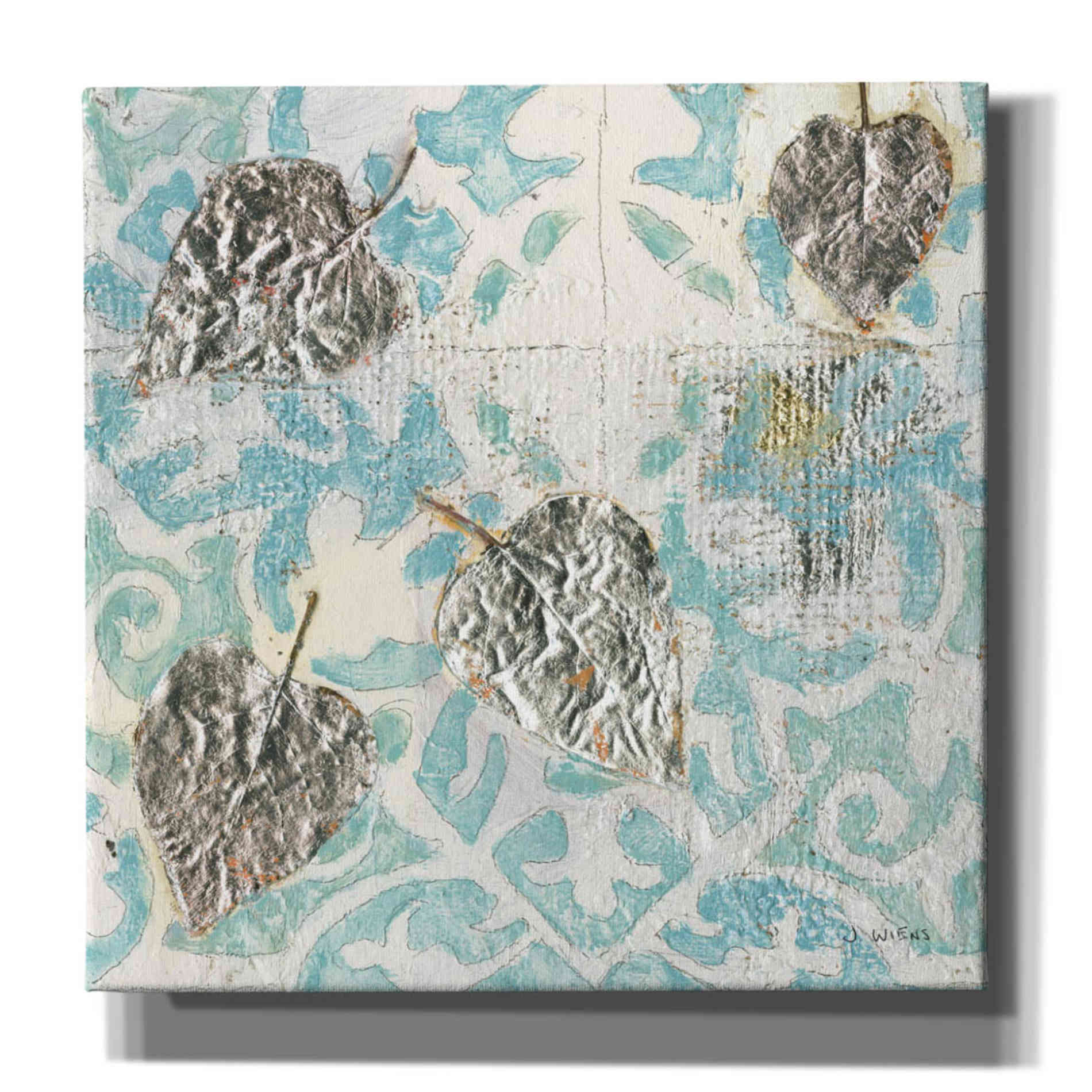 'Gracefully Blue I' by James Wiens, Canvas Wall Art,12x12x1.1x0,18x18x1.1x0,26x26x1.74x0,37x37x1.74x0