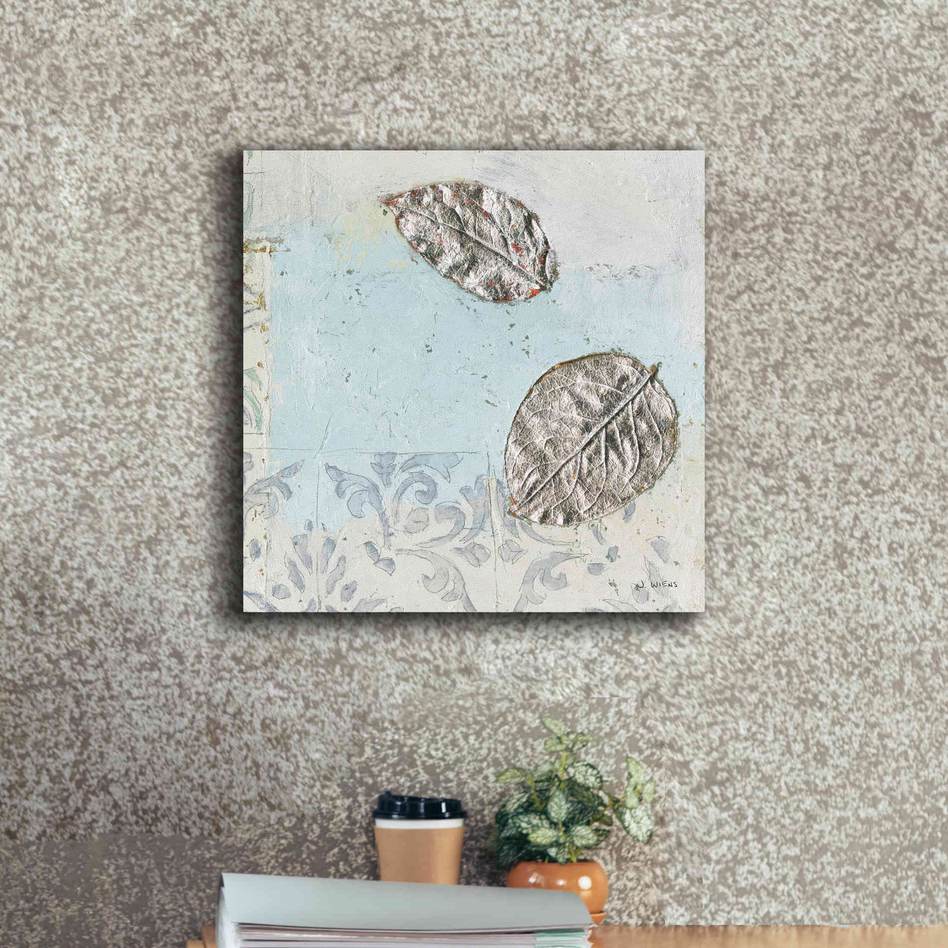 'Gracefully Blue II' by James Wiens, Canvas Wall Art,18 x 18