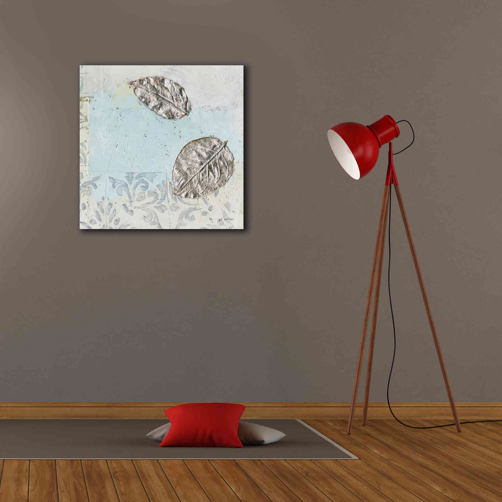 'Gracefully Blue II' by James Wiens, Canvas Wall Art,26 x 26