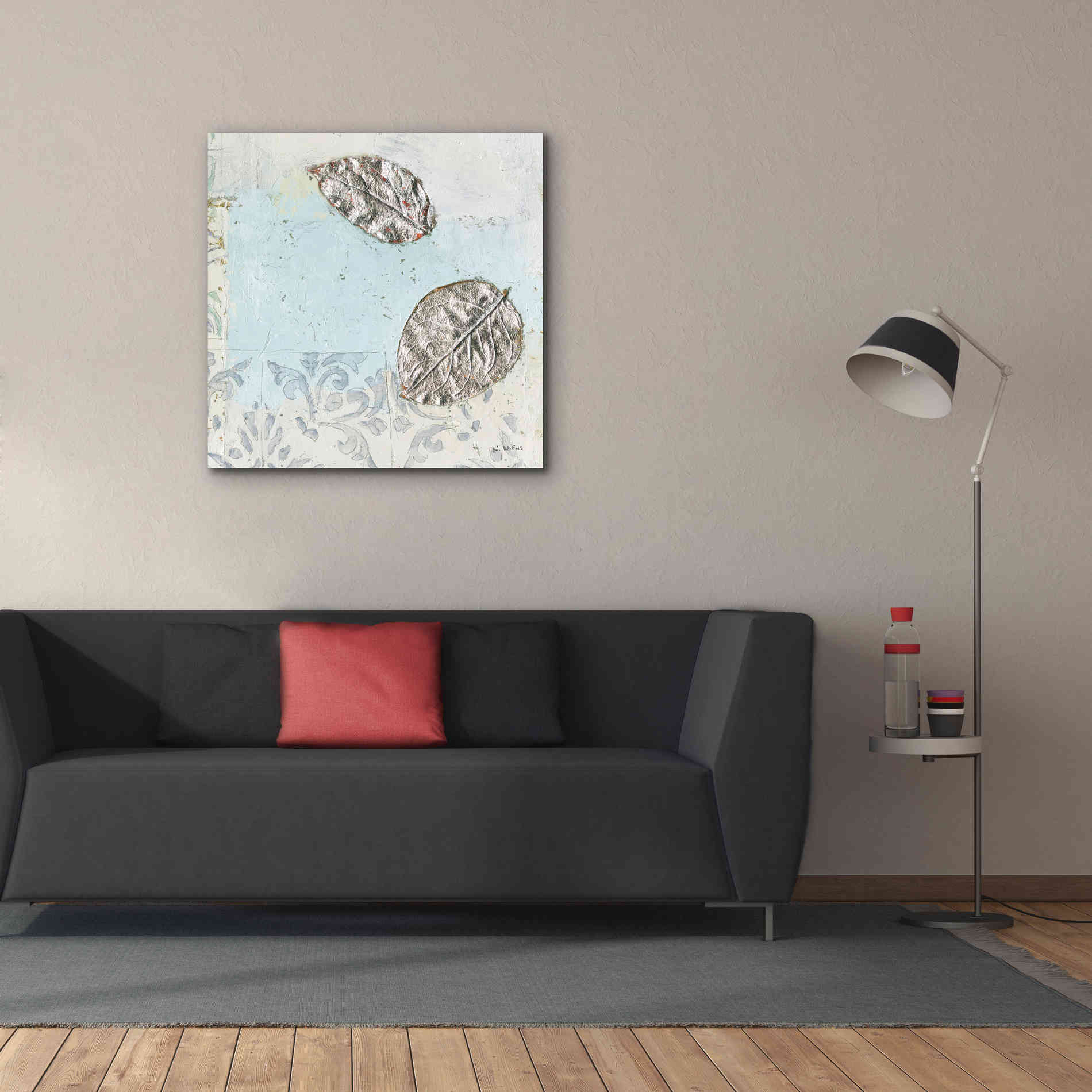 'Gracefully Blue II' by James Wiens, Canvas Wall Art,37 x 37