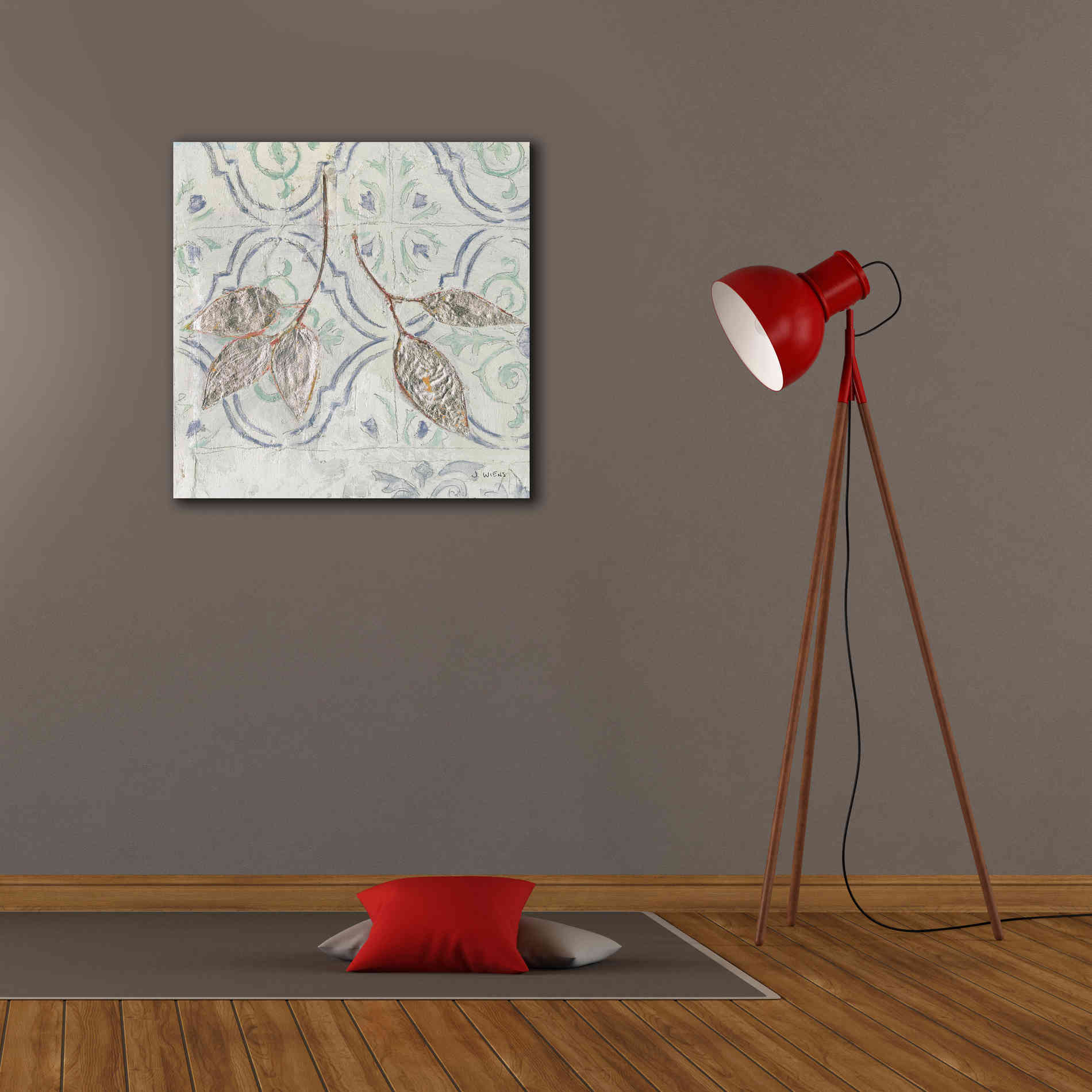 'Gracefully Blue III' by James Wiens, Canvas Wall Art,26 x 26